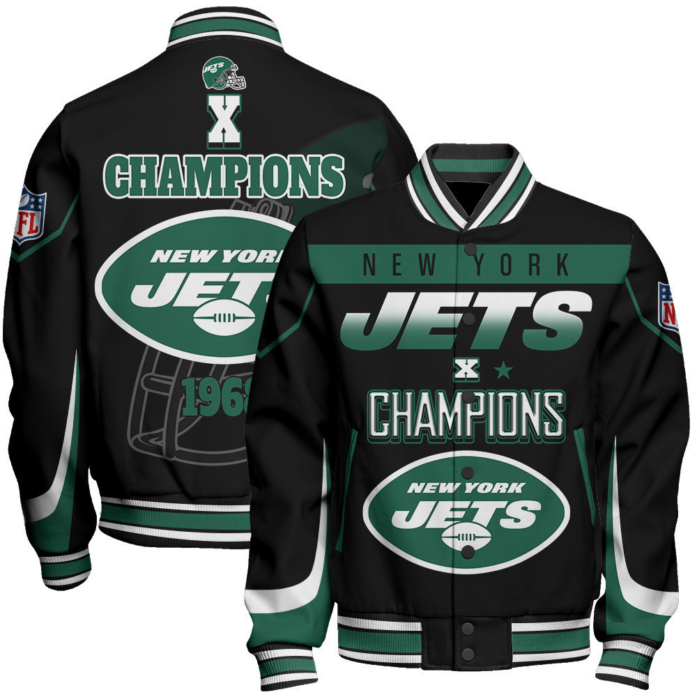 new york jets x super bowl champions baseball varsity jacket baseball jacket all over print urmdm