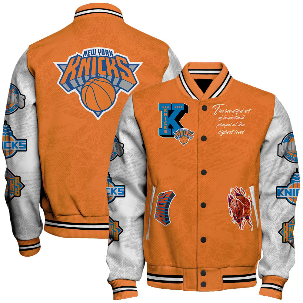 new york knicks baseball varsity jacket baseball jacket all over print wf zoy9a