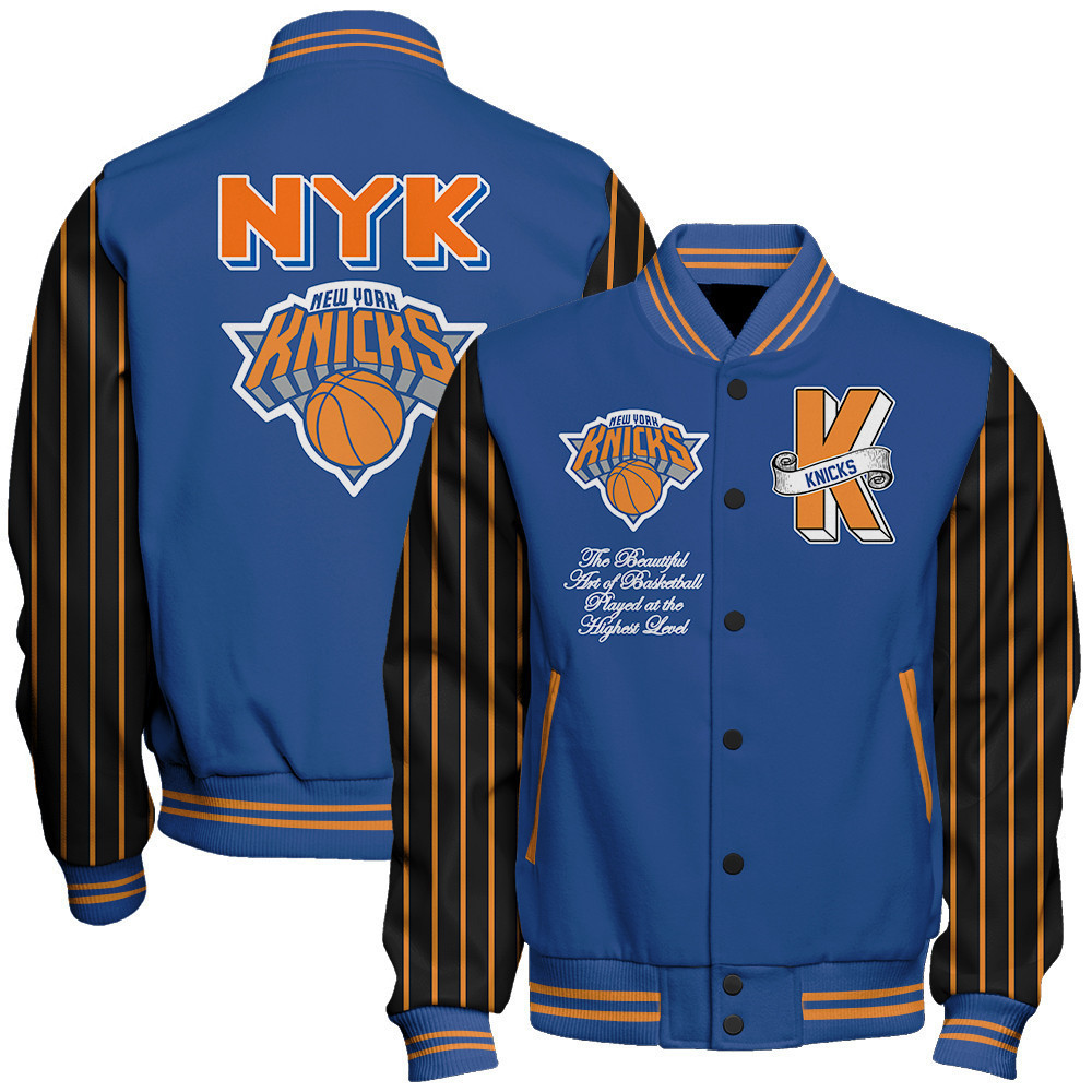 new york knicks nba baseball varsity jacket baseball jacket all over print sh1 v10 t2jgo