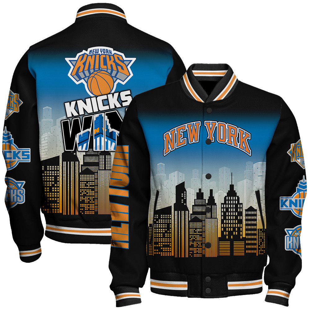 new york knicks nba baseball varsity jacket baseball jacket all over print stm v16 x3s3r