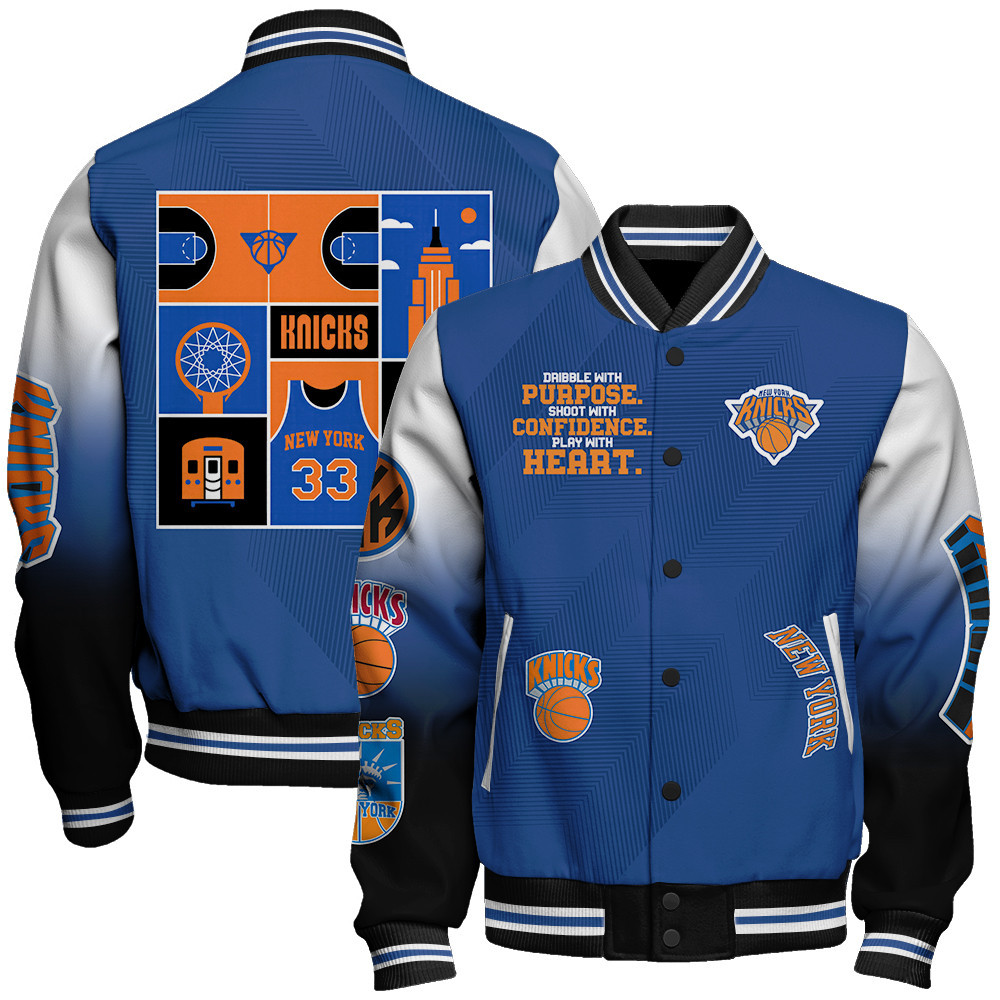 new york knicks nba baseball varsity jacket baseball jacket all over print stm v4 gwabh