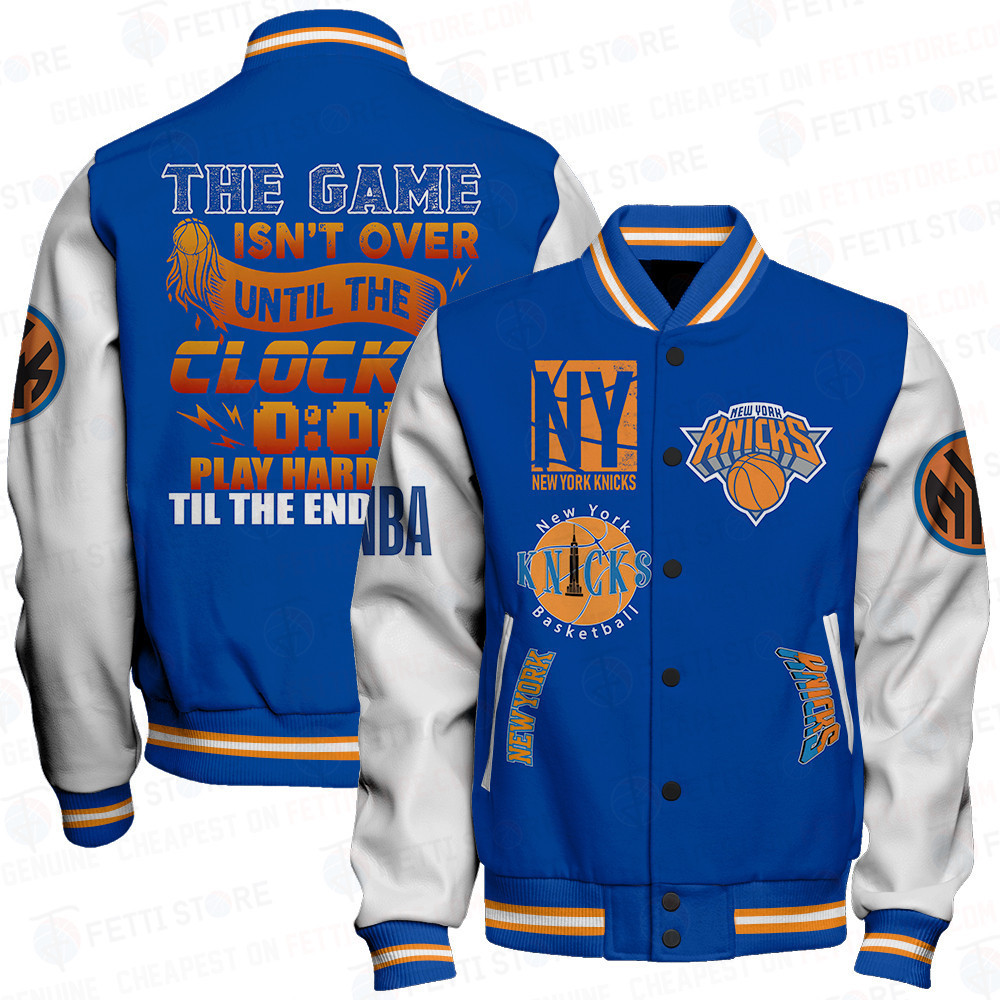 new york knicks nba baseball varsity jacket baseball jacket all over print stm v4 wcyv9