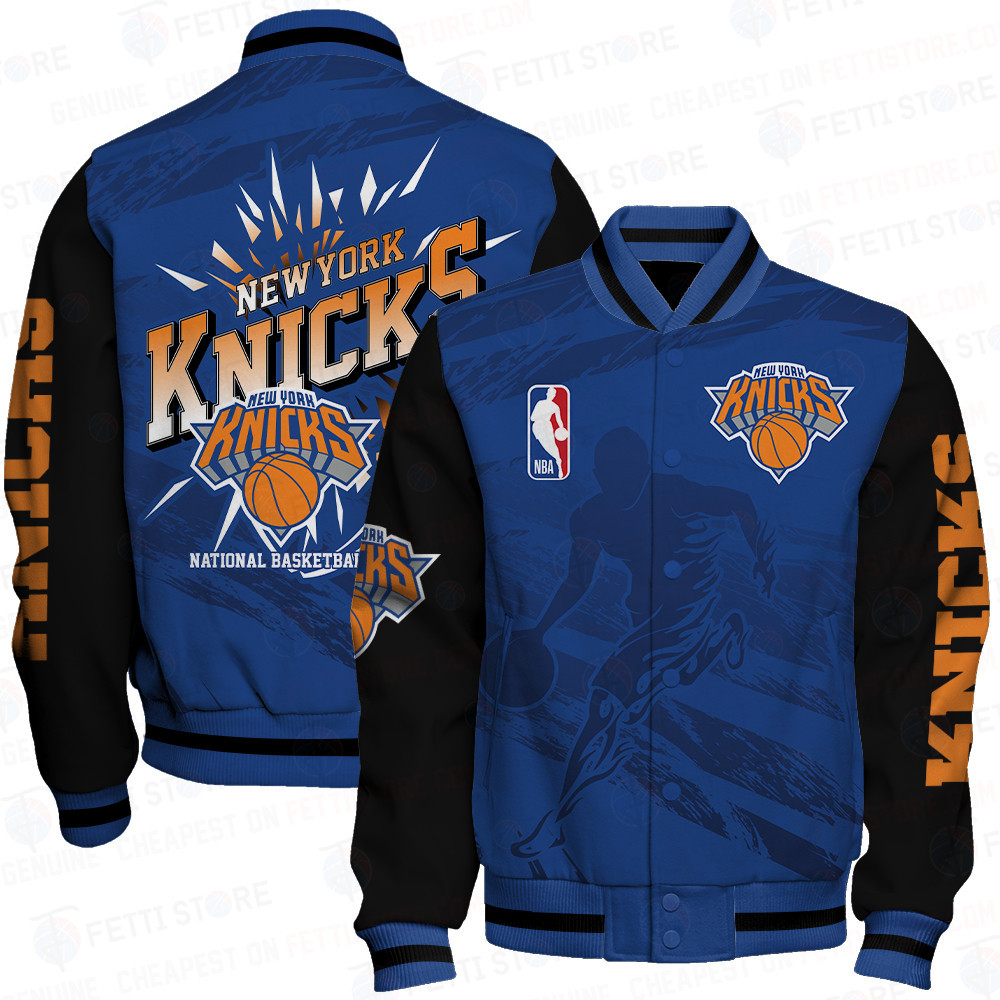 new york knicks nba print baseball varsity jacket baseball jacket all over print sfat v27 kzrgg