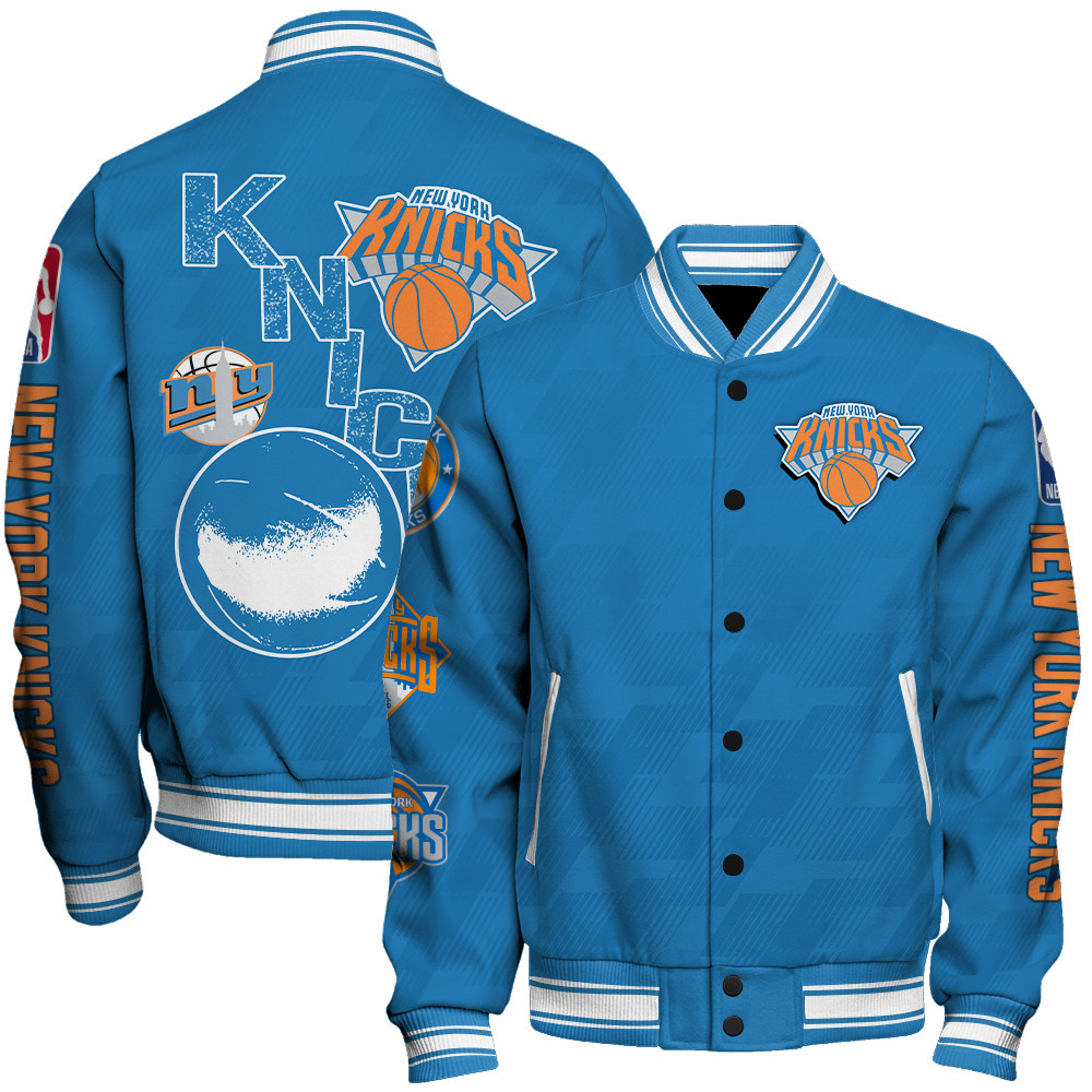 new york knicks new design team color baseball varsity jacket baseball jacket all over print sfat v16 oxfwa