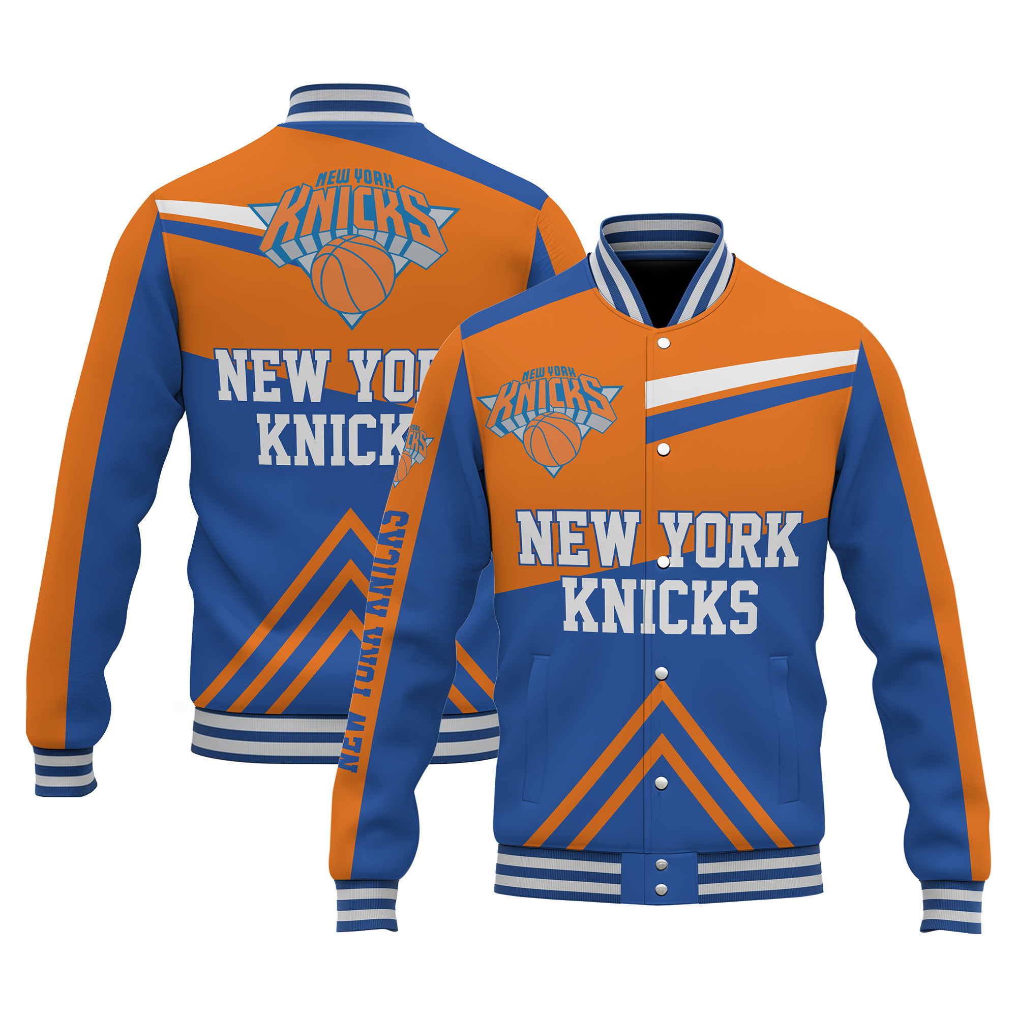 new york knicks special design 3d unisex baseball varsity jacket baseball jacket all over print fzqh6