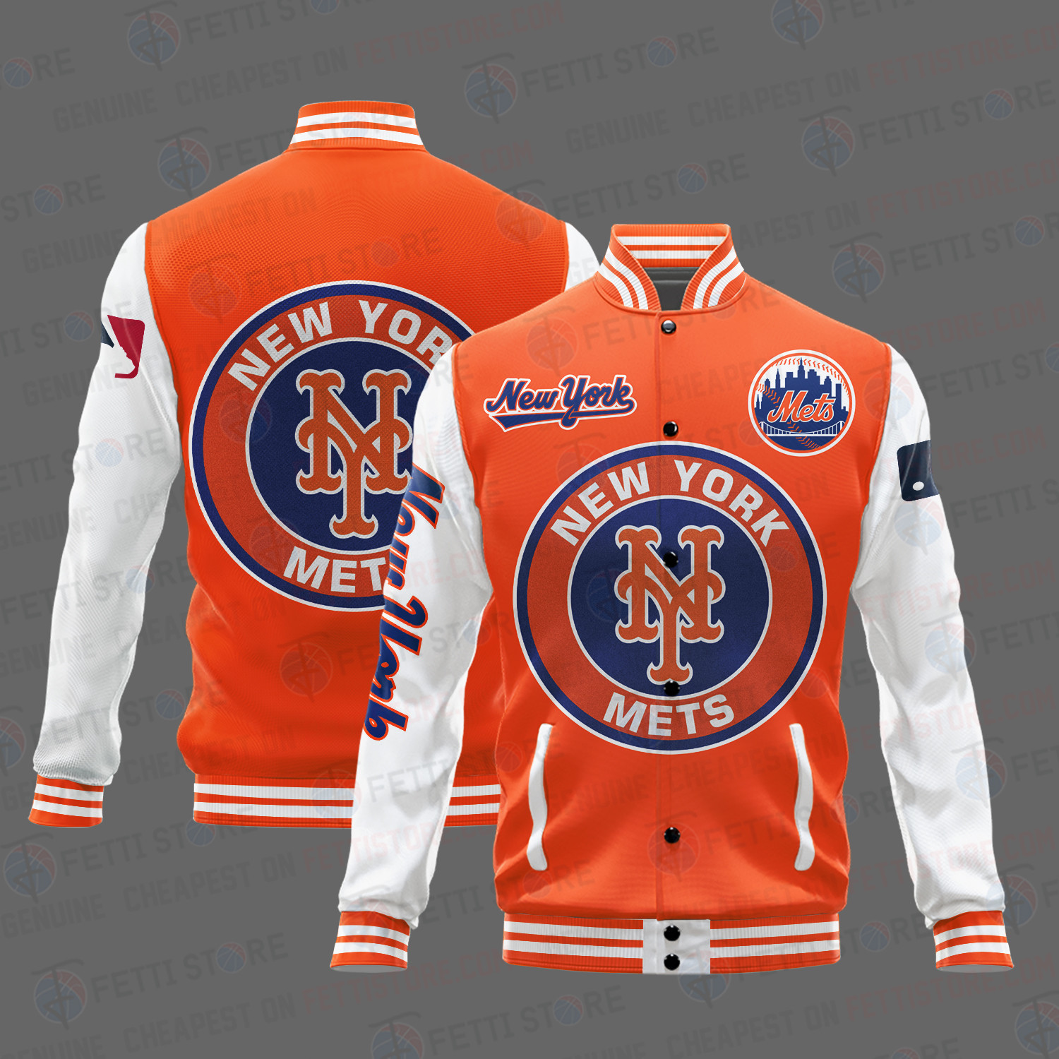 new york mets mlb baseball varsity jacket baseball jacket all over print stm qgzea