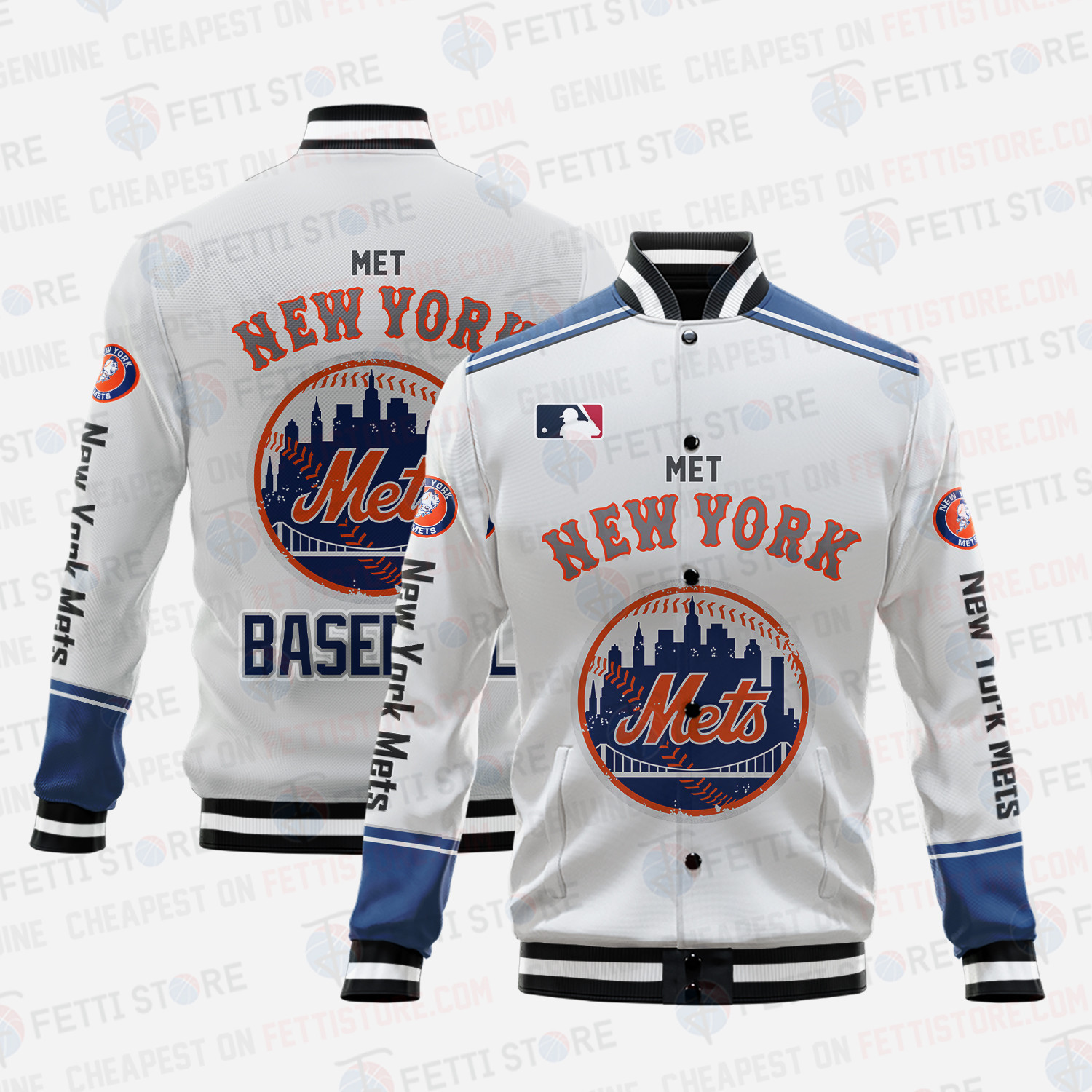 new york mets mlb baseball varsity jacket baseball jacket all over print v5 y8dbr