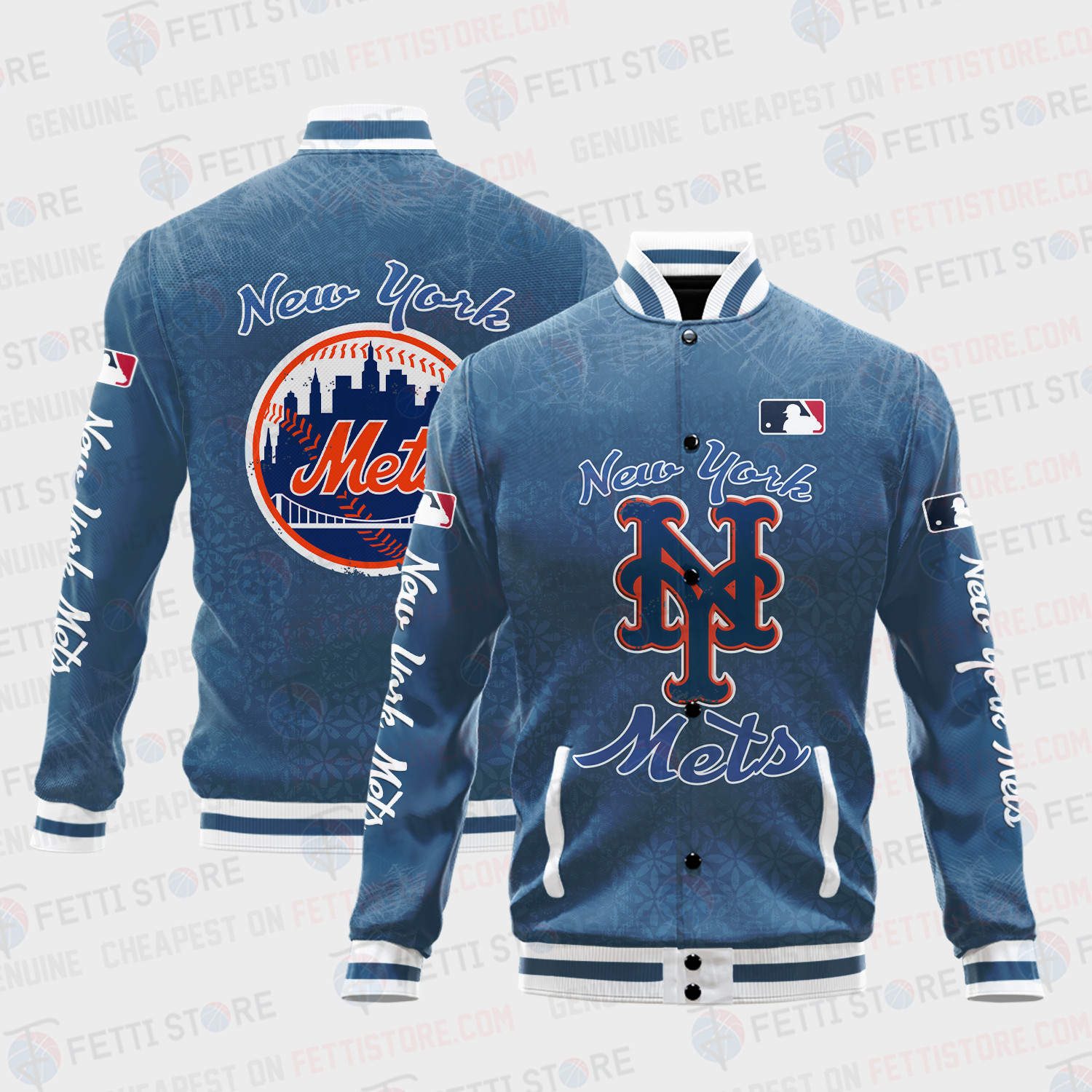 new york mets mlb baseball varsity jacket baseball jacket all over print v8 tbidn