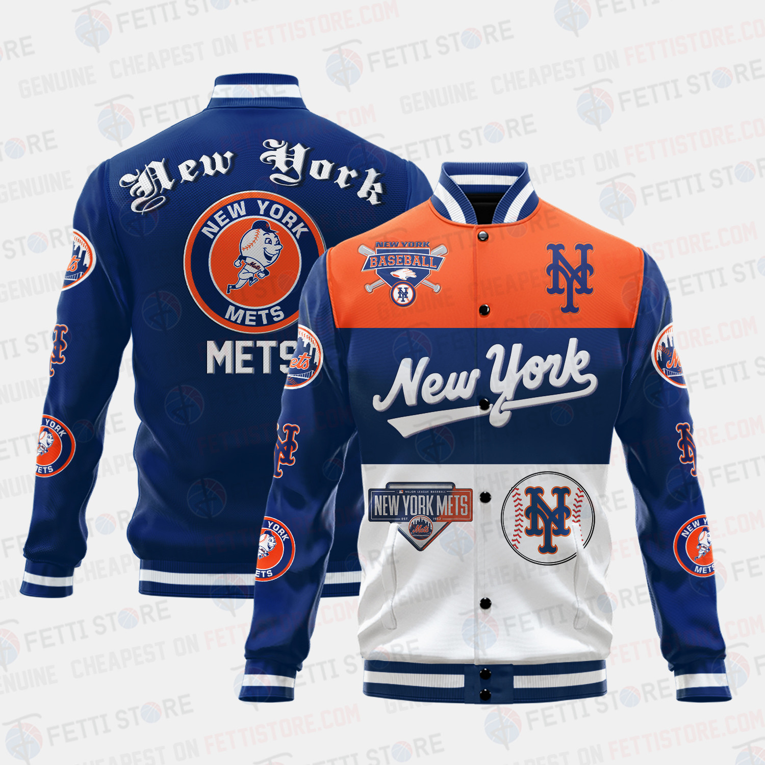 new york mets symbol vintage design baseball varsity jacket baseball jacket all over print aab5z