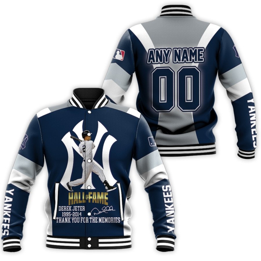 new york yankees derek jeter 2 great players thanks for the memories all over print gift with personalized for yankees fans baseball jacket button up zipper hooded all over print mlb gau7t