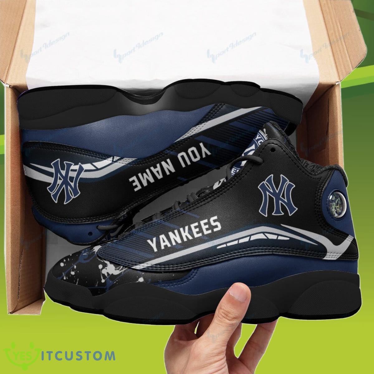 new york yankees jordan 13 sneakers custom name impressive gift for men and women