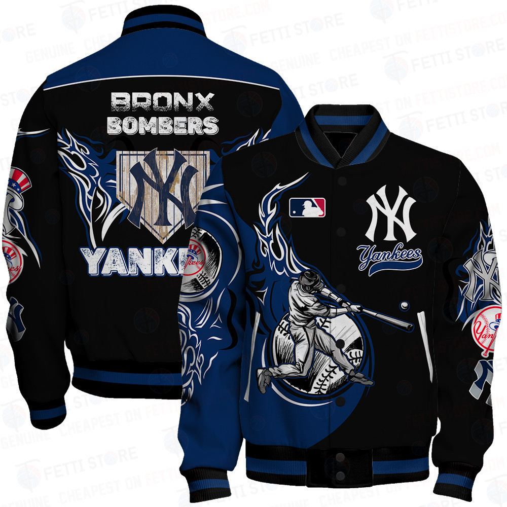 new york yankees mlb baseball varsity jacket baseball jacket all over print f7ifq