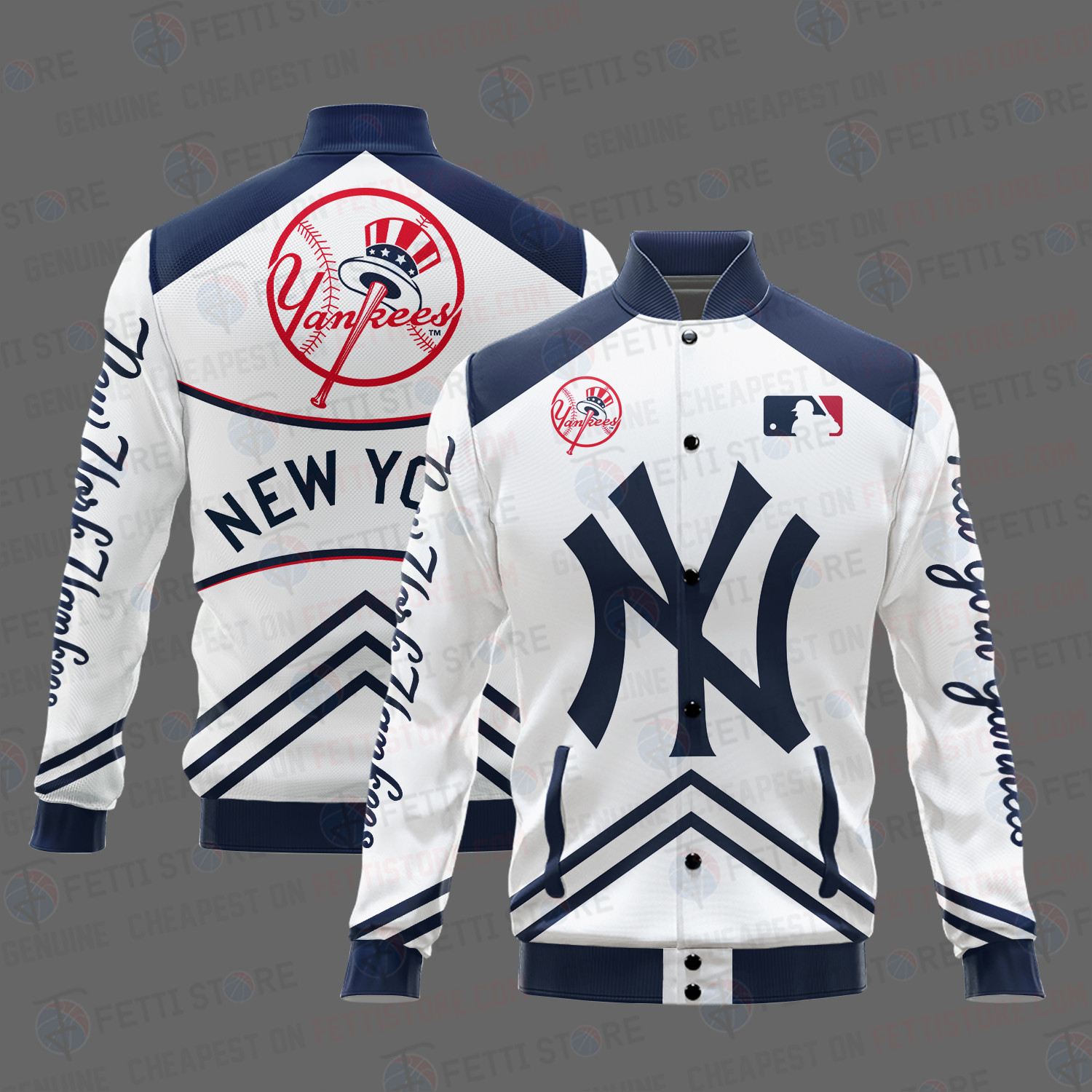 new york yankees mlb baseball varsity jacket baseball jacket all over print v4 esp4h