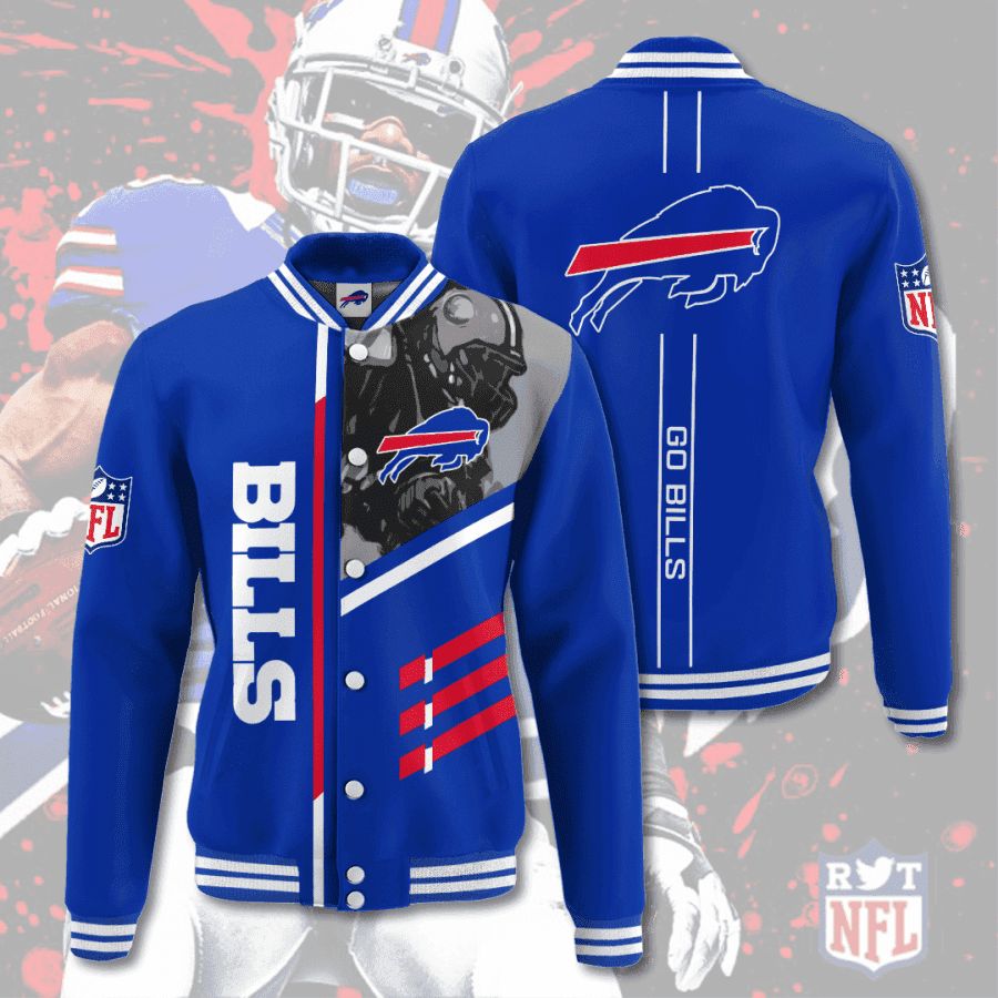 nfl league buffalo bills 3d printed baseball varsity jacket baseball jacket all over print v9 ku12r