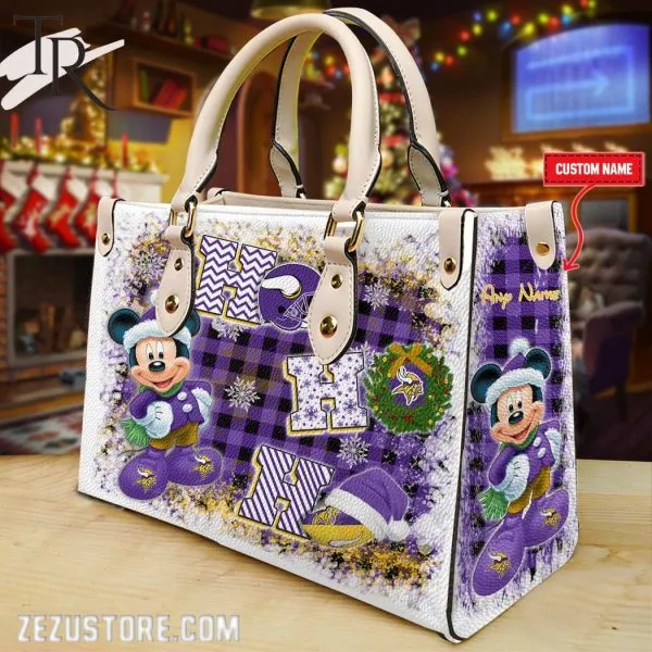 nfl minnesota vikings mickey ho ho ho hand bag 1 IVagi 600x600 1