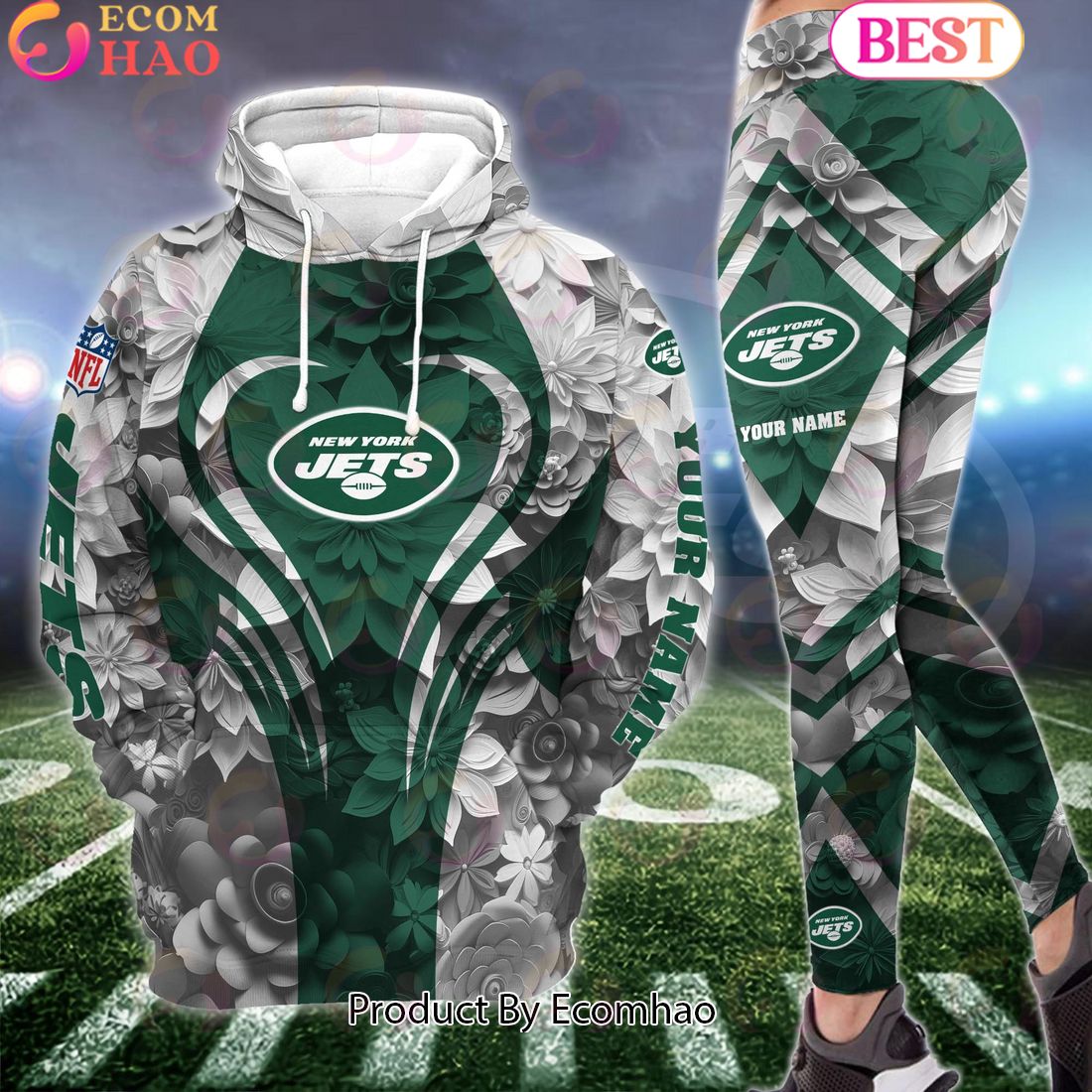 nfl new york jets special flowers design hoodie and leggings 1 x4txA