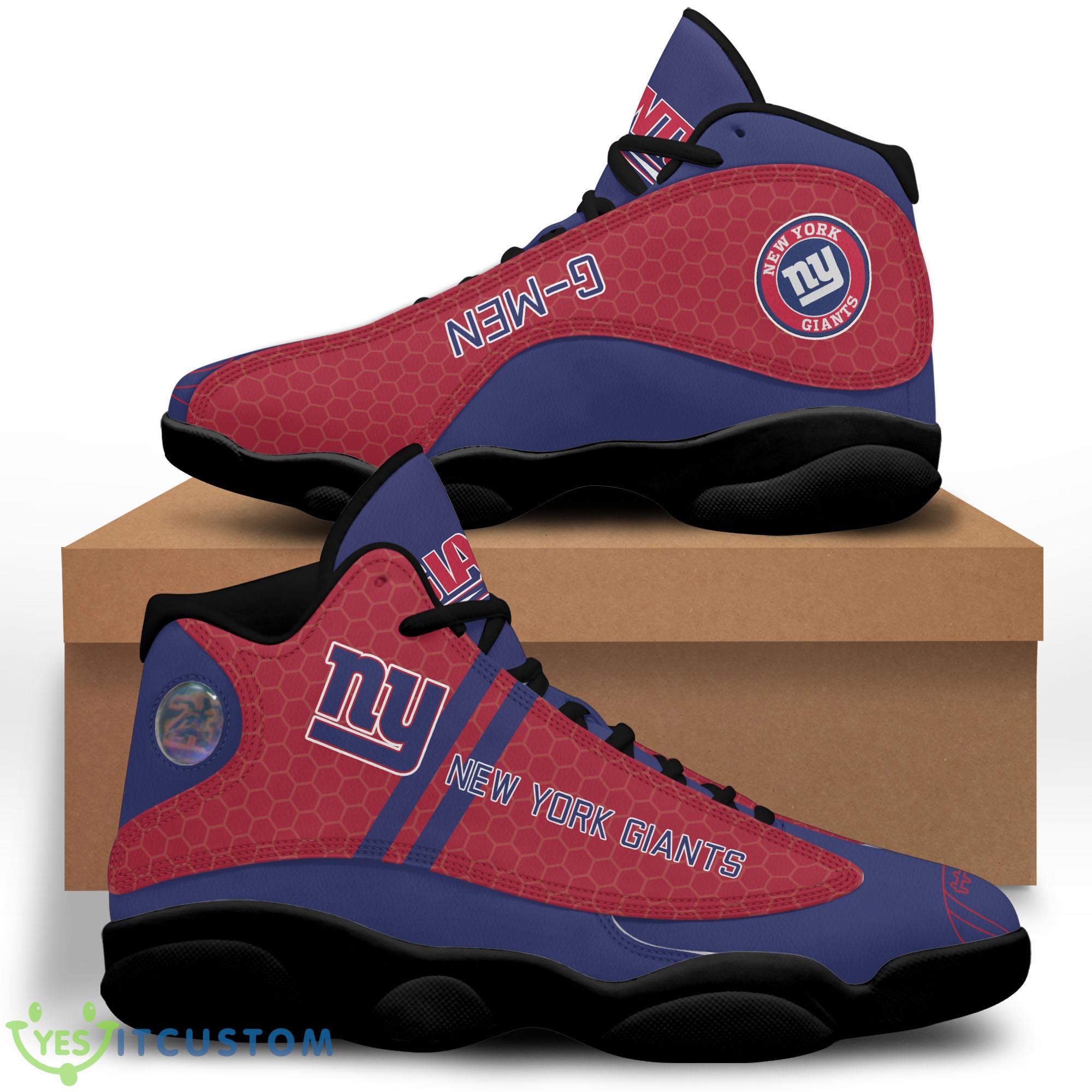 nfl york giants fans air jordan13 sneakers shoes