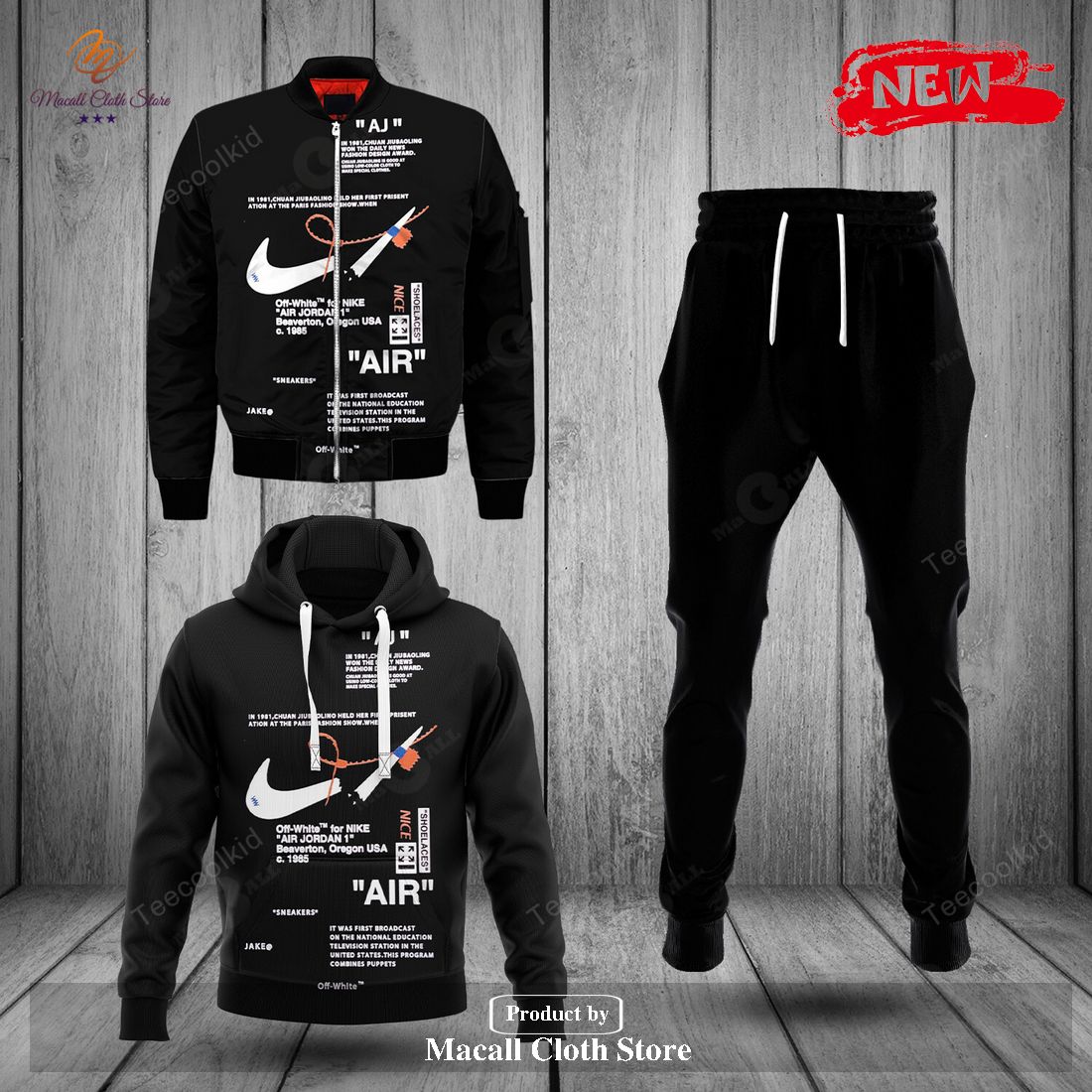 nike black fashion air luxury design hoodie sweatshirt 3d and pants 1 ch35G