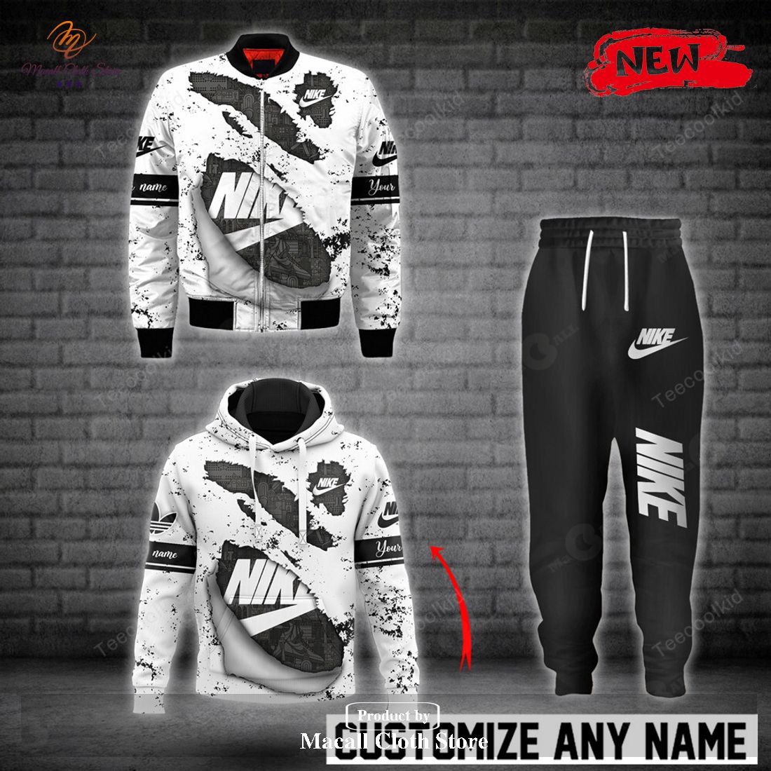 nike fashion custom white streaks luxury design hoodie sweatshirt 3d and pants 1 fMJh5