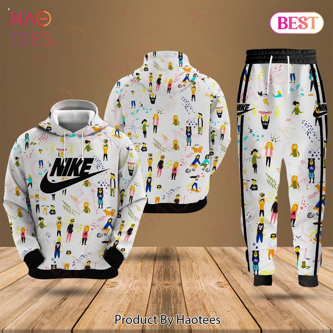 nike full printing pattern luxury brand hoodie and pants limited edition 1 NmnNE