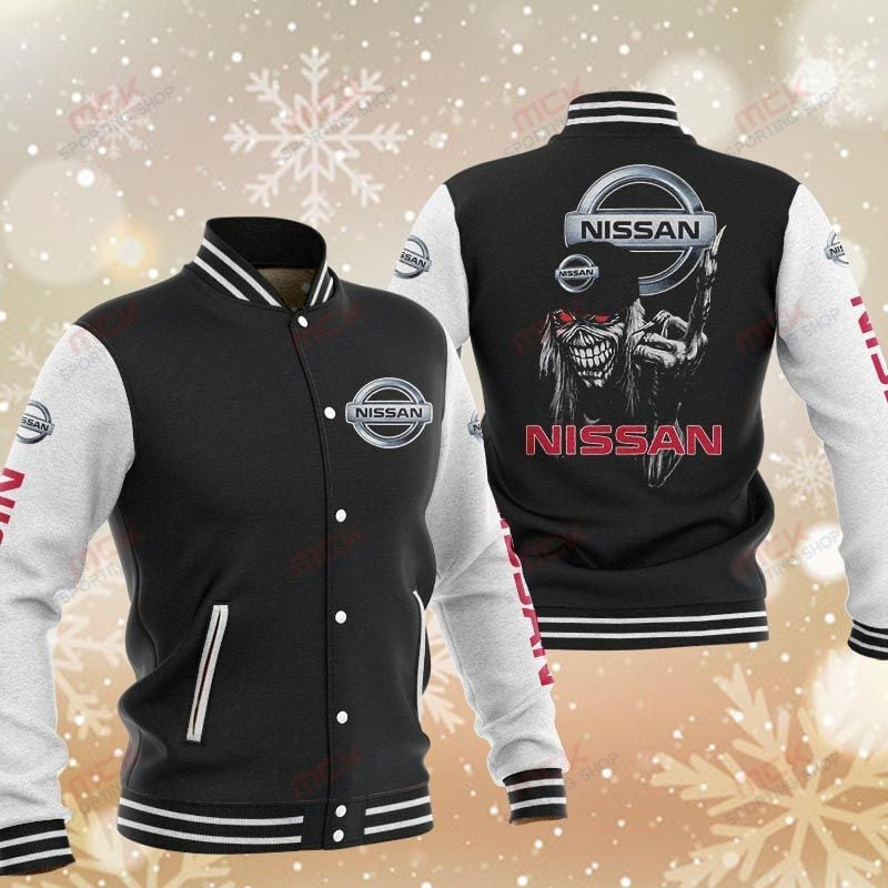 nissan skeleton baseball varsity jacket baseball jacket all over print el7u8