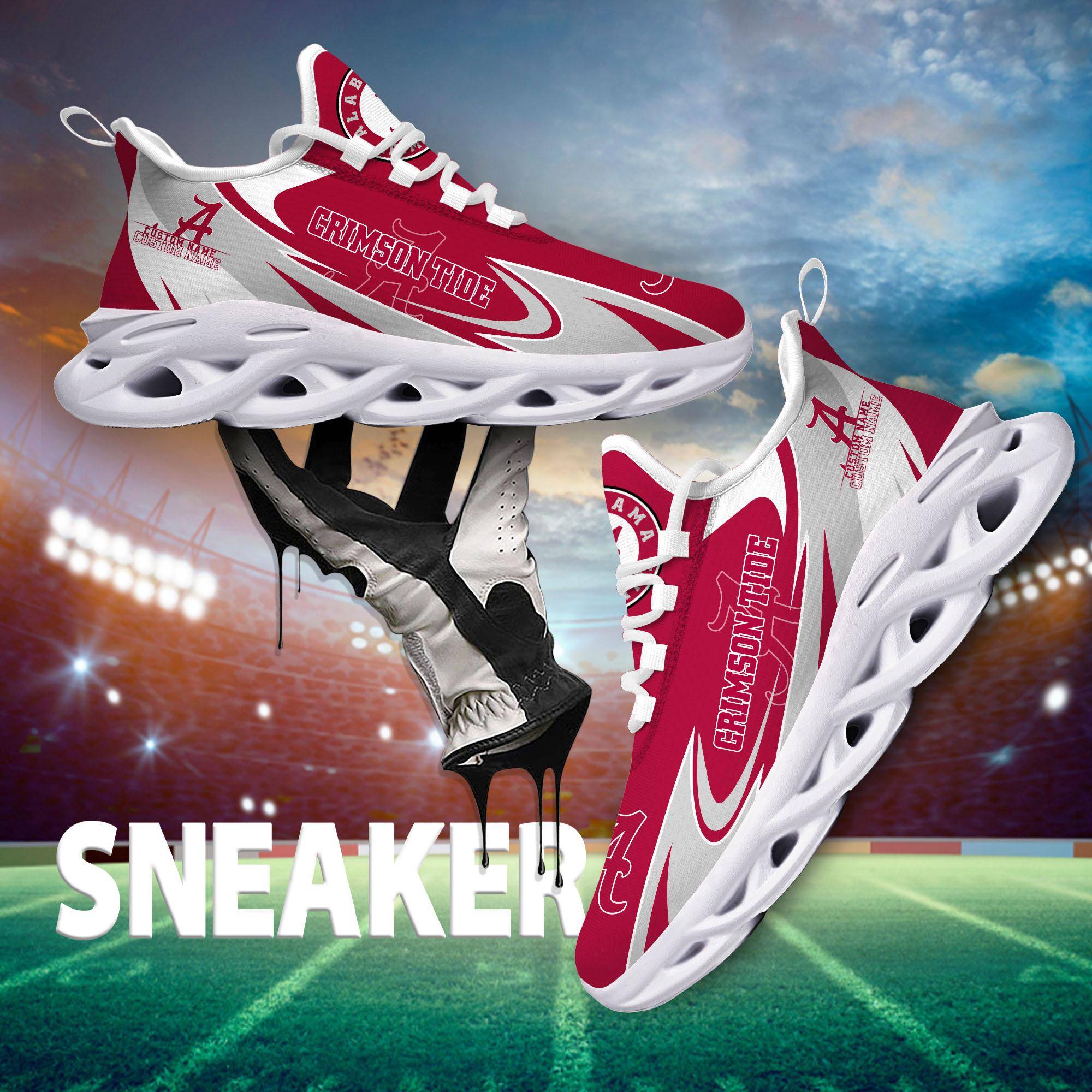 nordmerch alabama crimson tide max soul shoes sneakers for men and women 7lflz