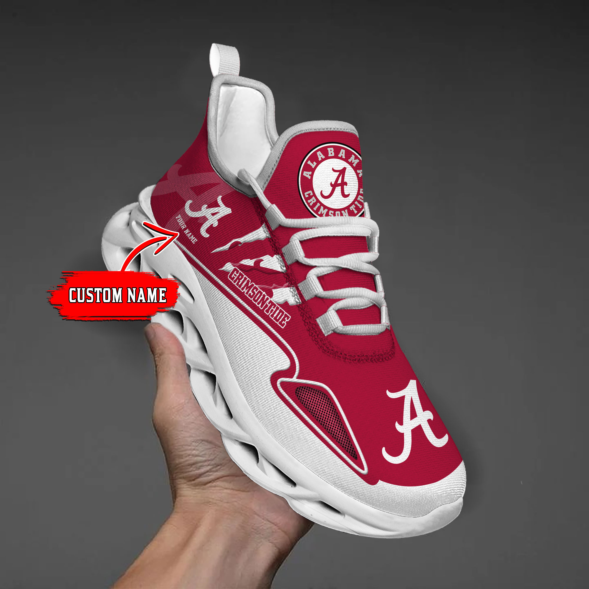 nordmerch alabama crimson tide max soul shoes sneakers for men and women n18q6