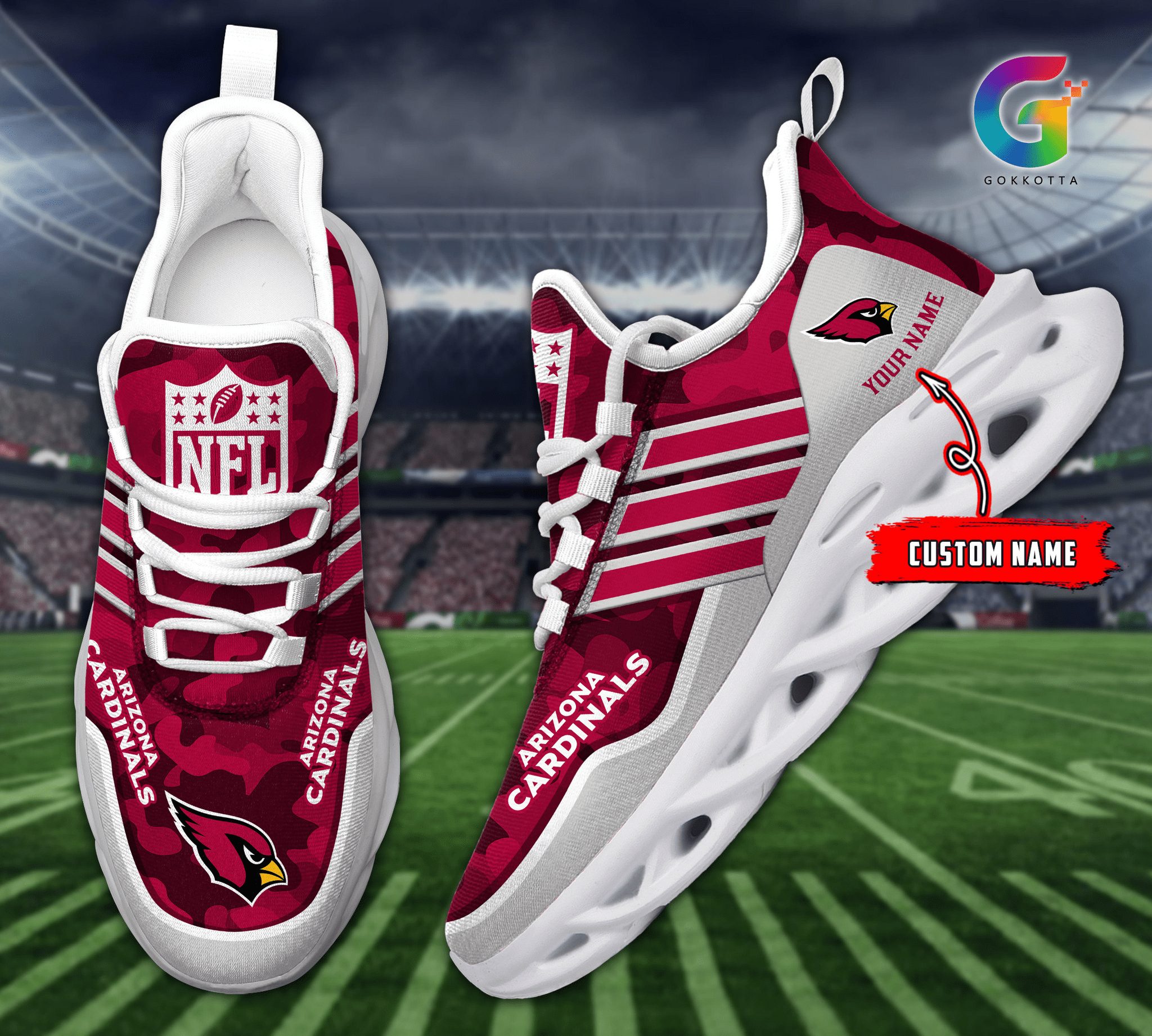 nordmerch arizona cardinals max soul shoes sneakers for men and women ga7j0