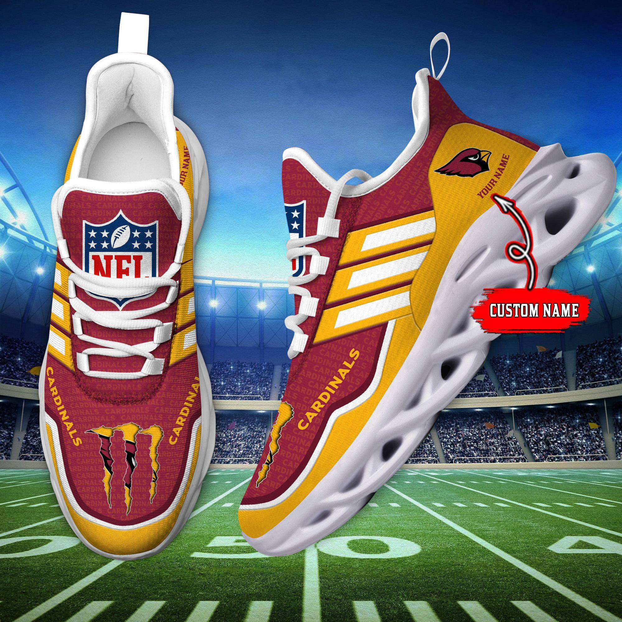 nordmerch arizona cardinals max soul shoes sneakers for men and women thtgd