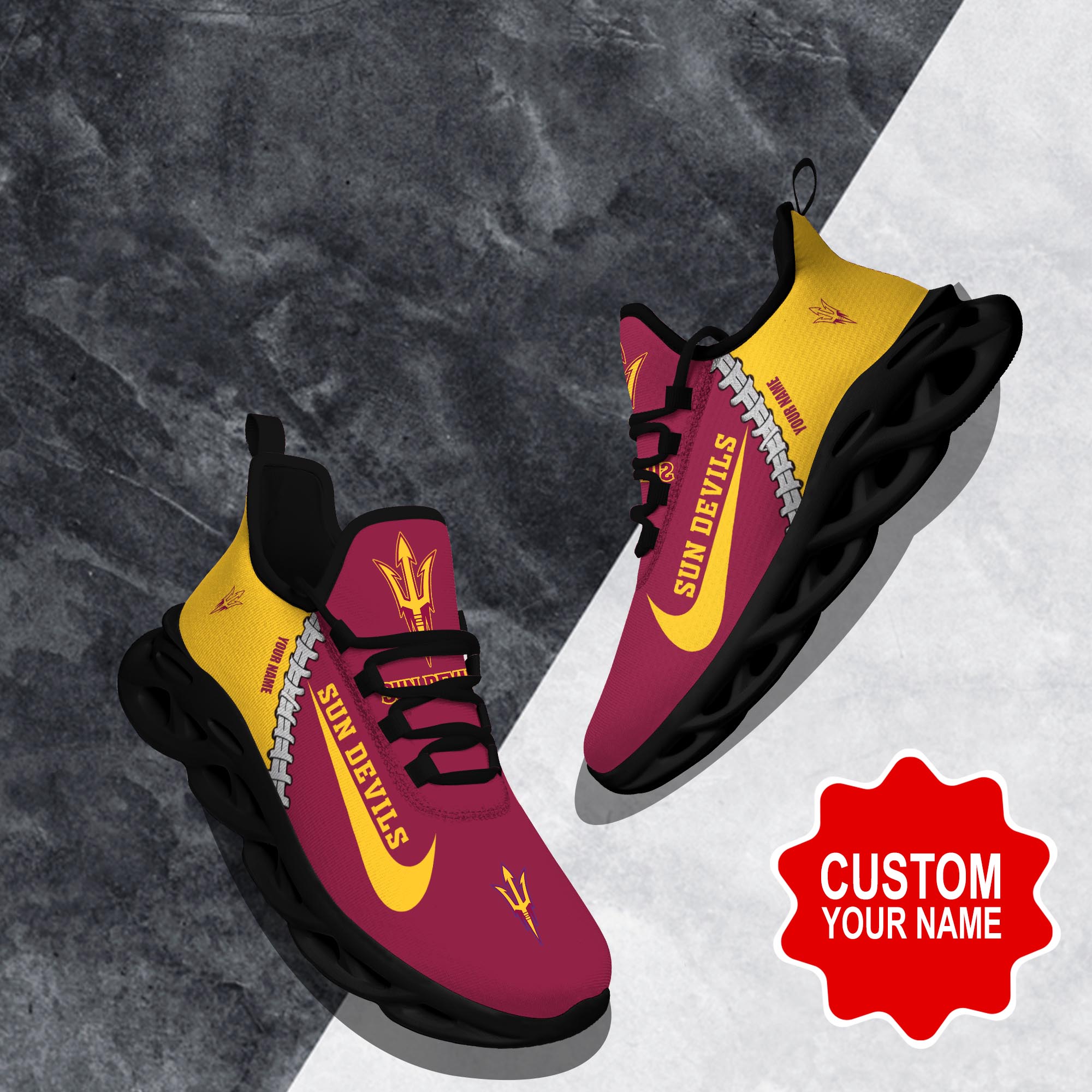 nordmerch arizona state sun devils max soul shoes sneakers for men and women uzsny