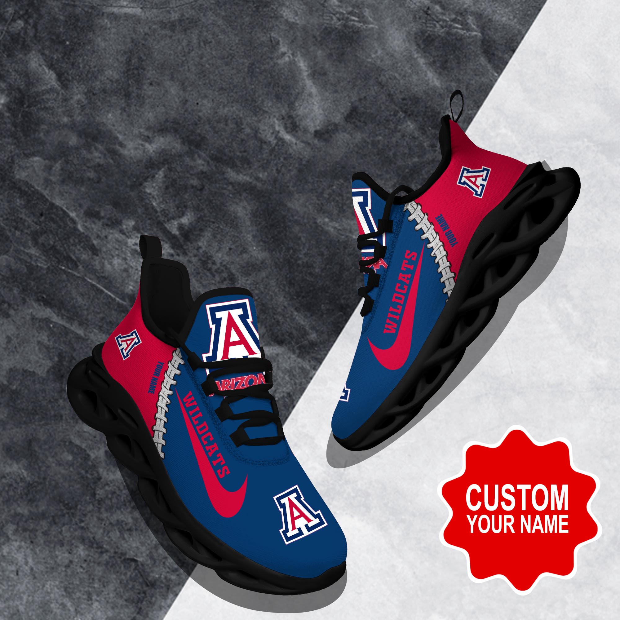 nordmerch arizona wildcats max soul shoes sneakers for men and women 2k3qs