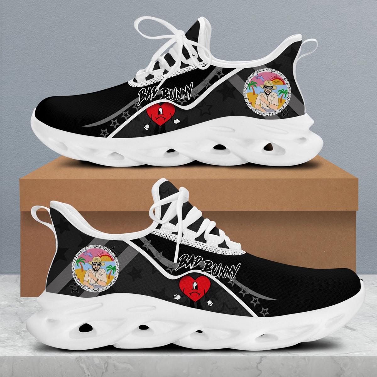 nordmerch bad bunny max soul shoes sneakers for men and women q8two