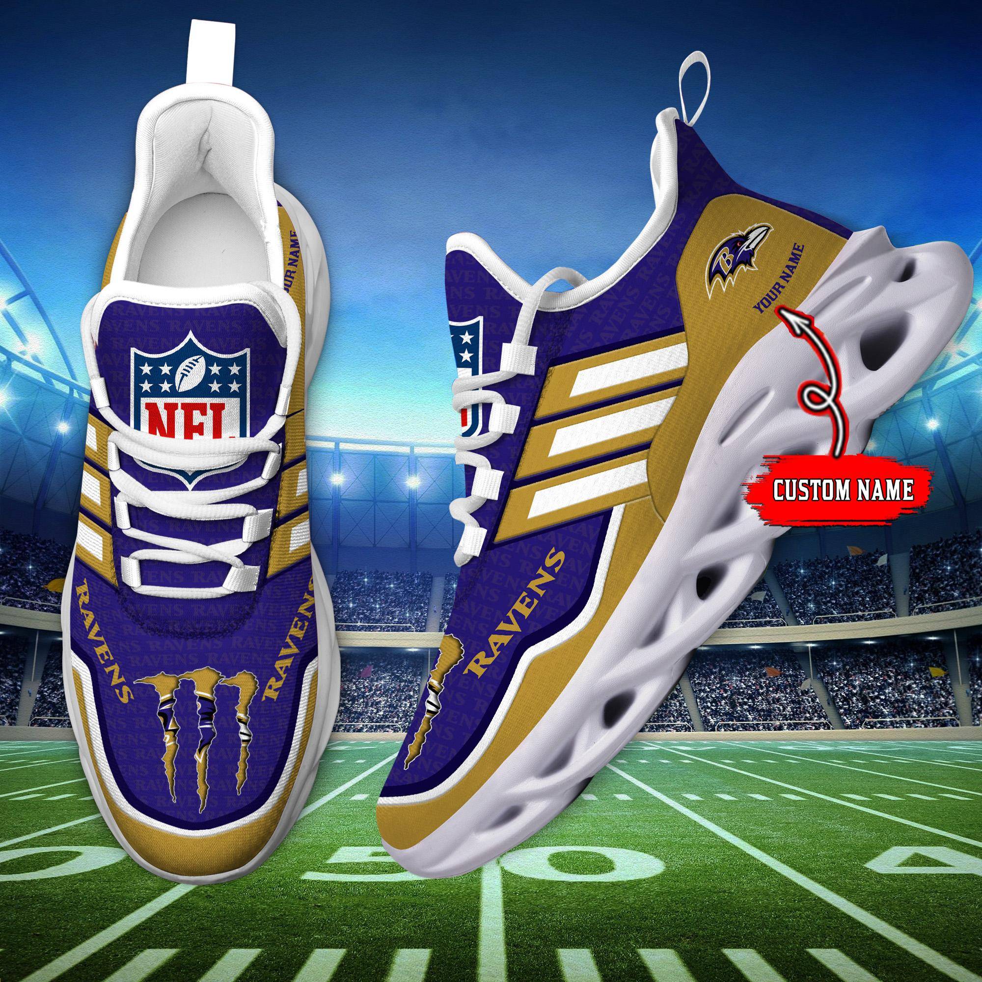 nordmerch baltimore ravens max soul shoes sneakers for men and women 1oat3