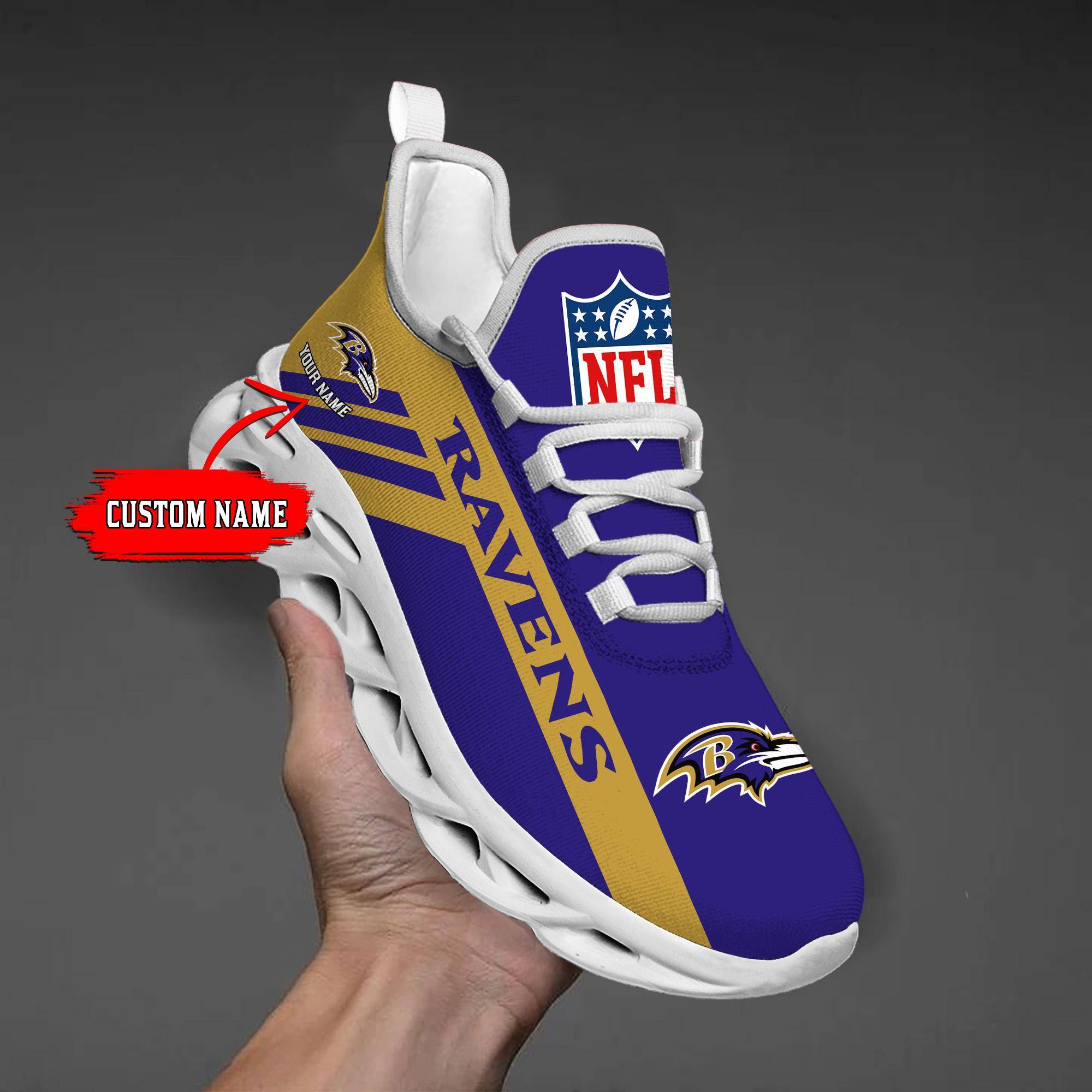 nordmerch baltimore ravens max soul shoes sneakers for men and women g2dzg