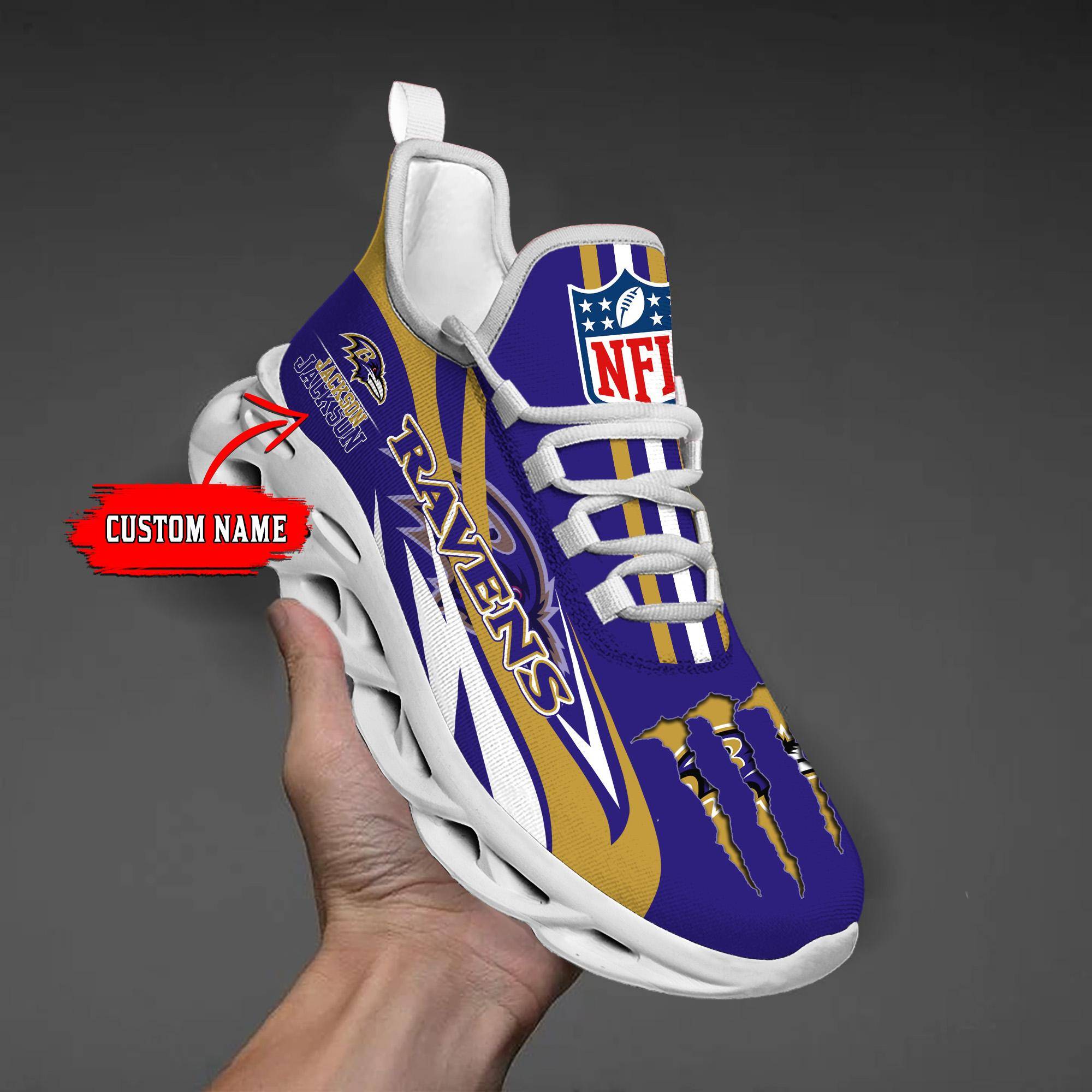 nordmerch baltimore ravens max soul shoes sneakers for men and women raumw