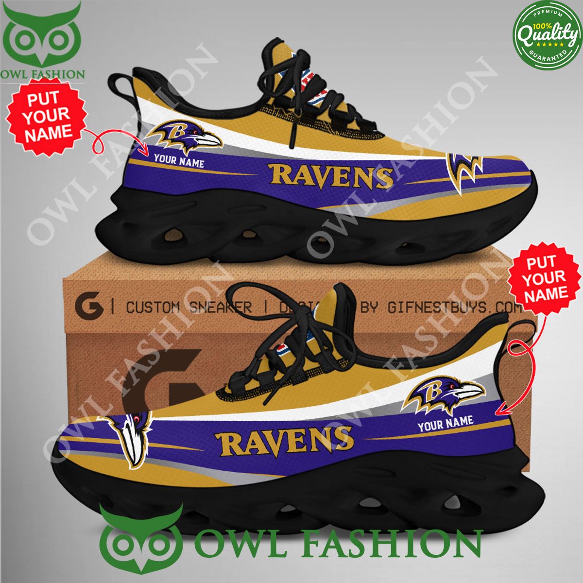 nordmerch baltimore ravens max soul shoes sneakers for men and women th9pf