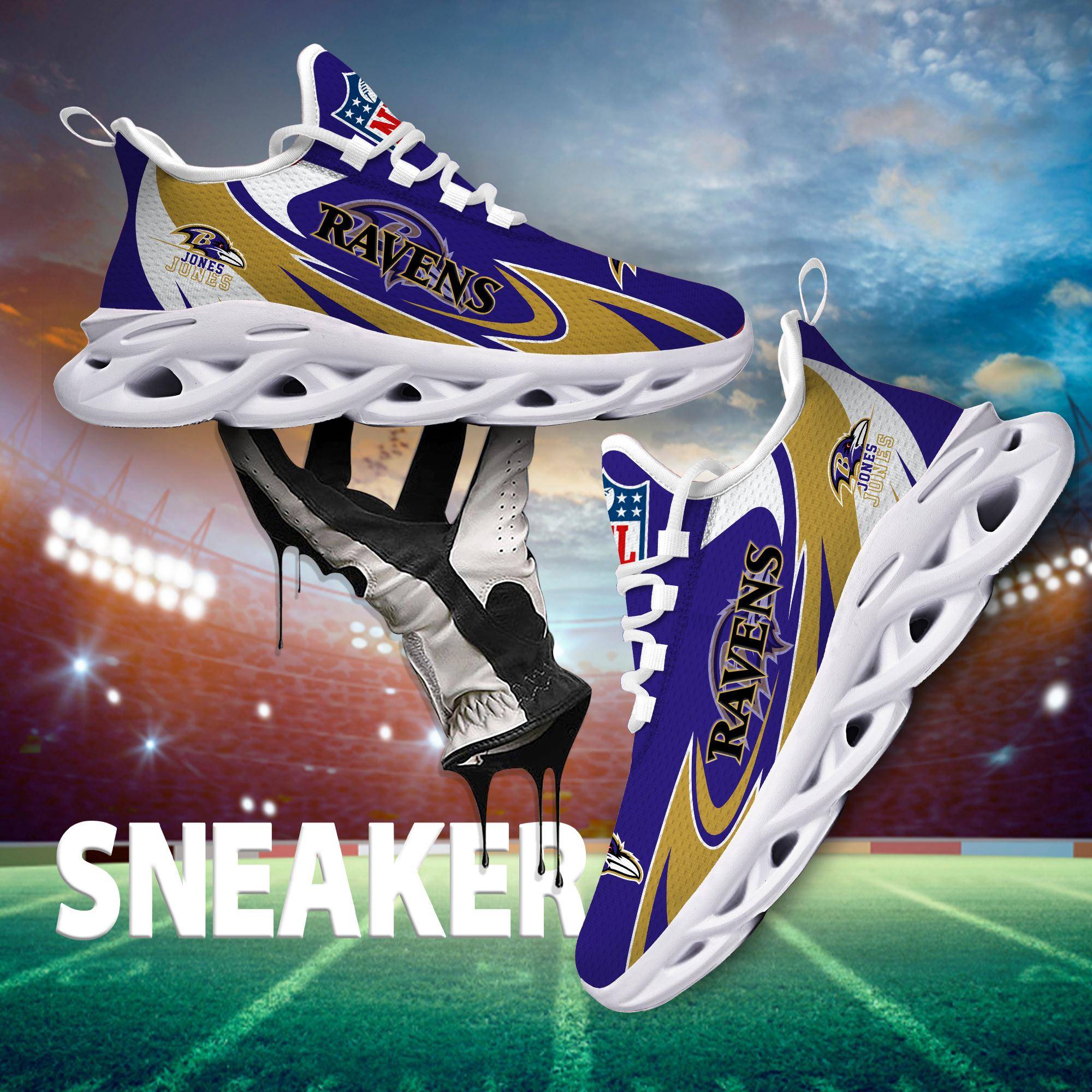 nordmerch baltimore ravens max soul shoes sneakers for men and women wd8nm