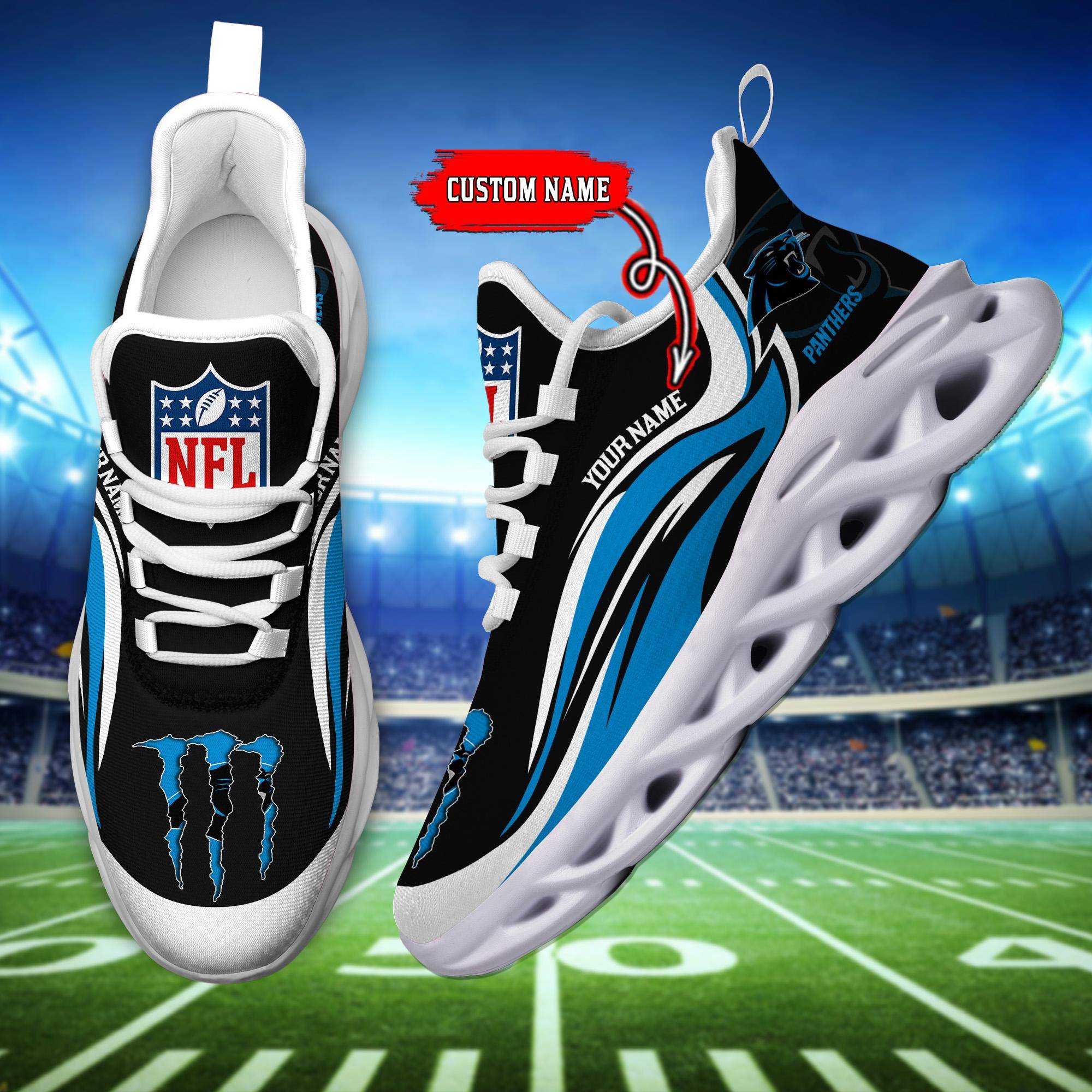 nordmerch carolina panthers max soul shoes sneakers for men and women gurnt