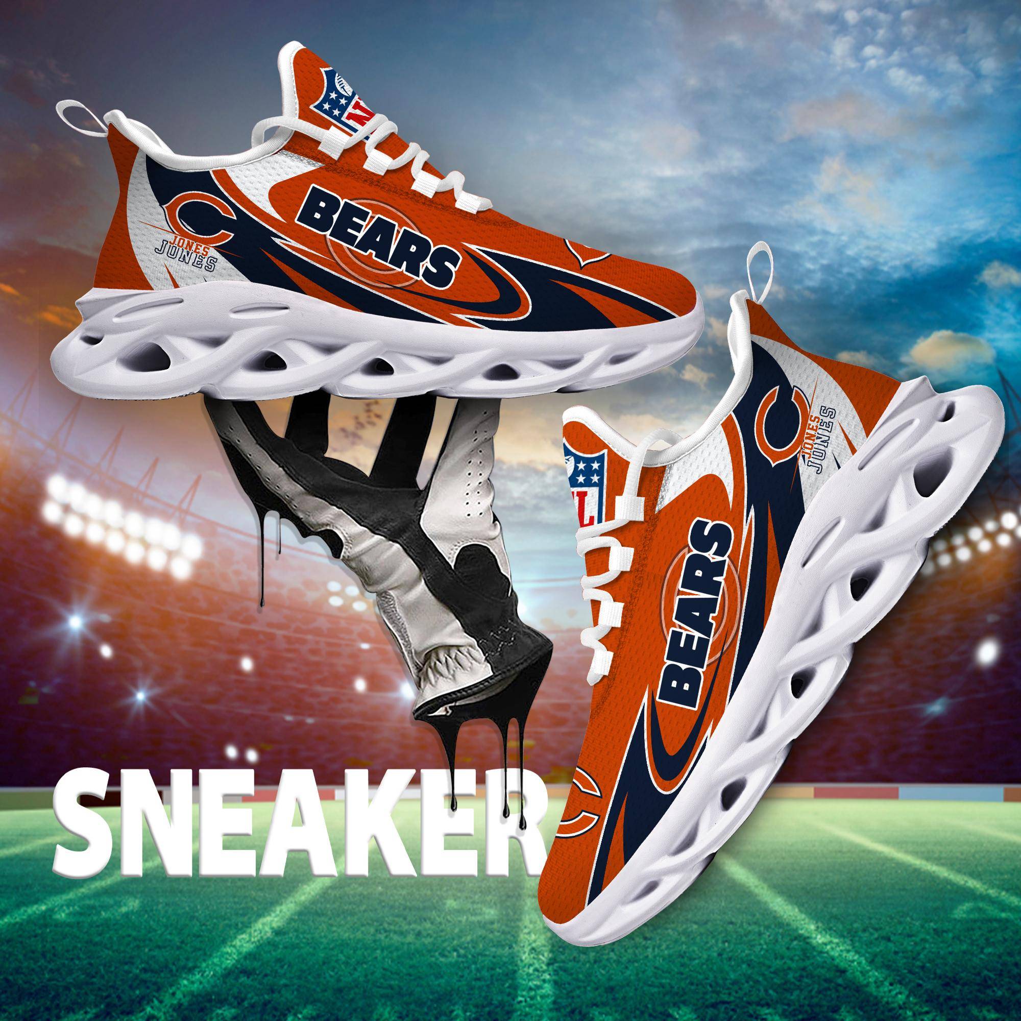 nordmerch chicago bears max soul shoes sneakers for men and women zphcf