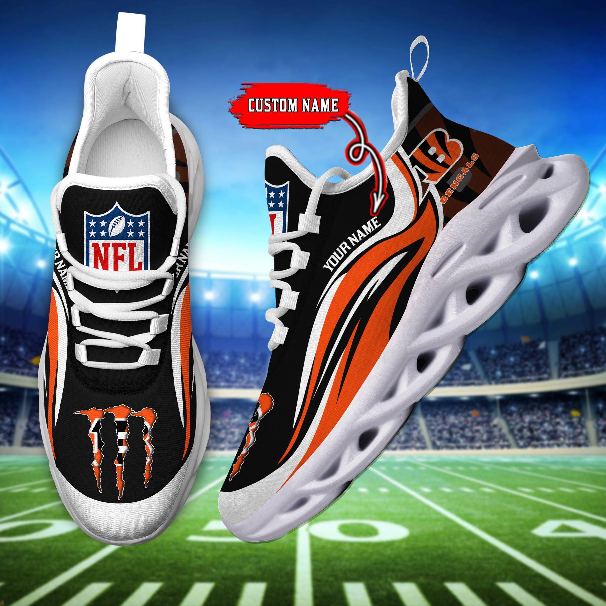 nordmerch cincinnati bengals max soul shoes sneakers for men and women iserl