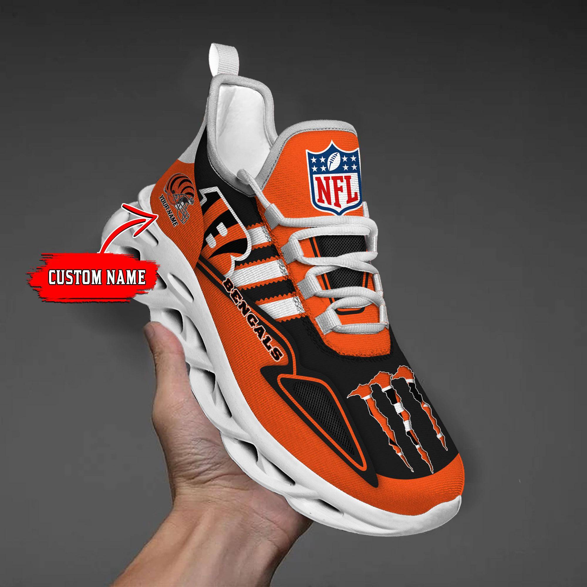 nordmerch cincinnati bengals max soul shoes sneakers for men and women krcwh