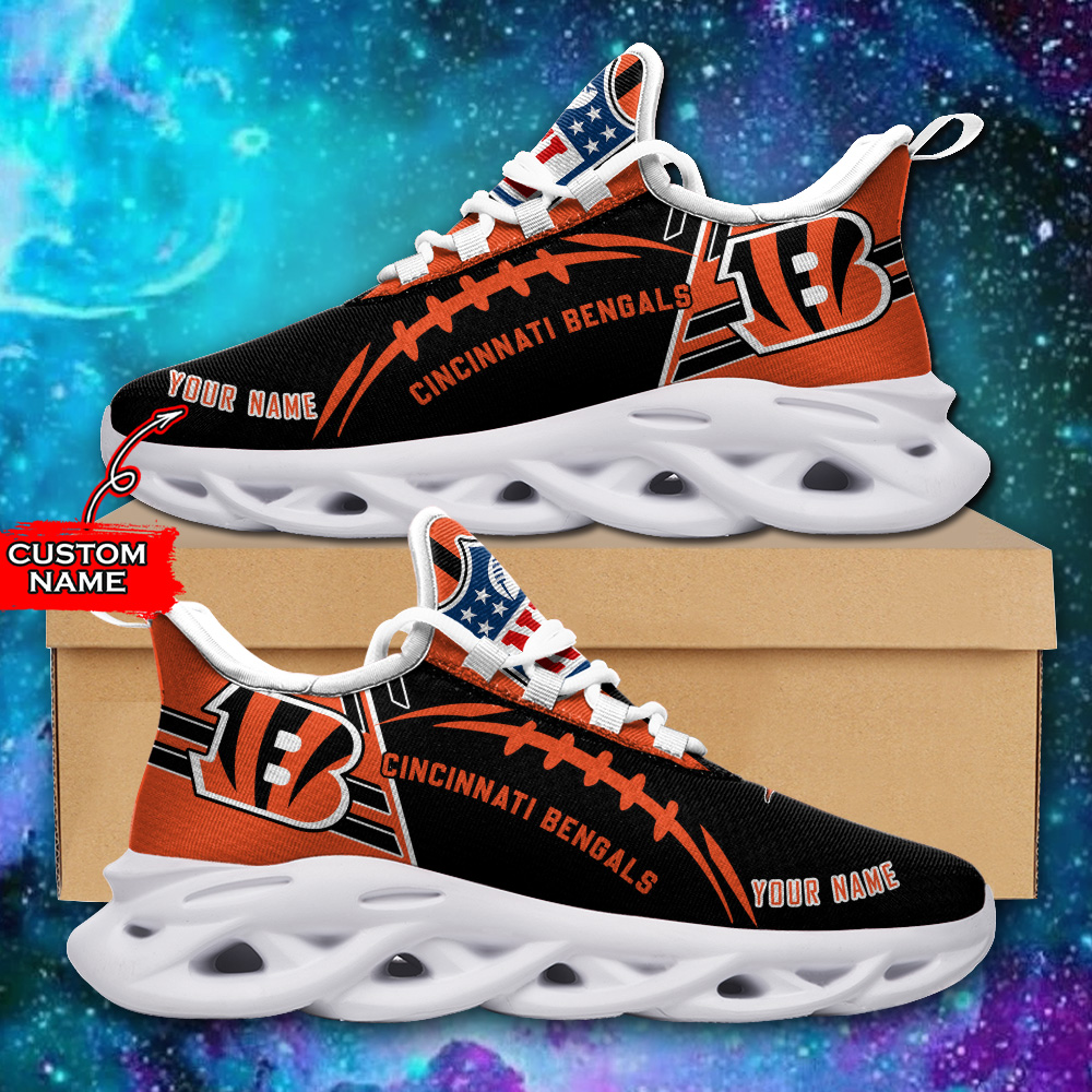 nordmerch cincinnati bengals nfl max soul shoes sneakers for men and women wuiox