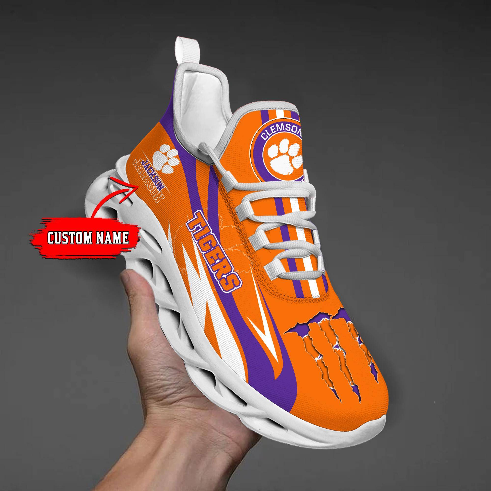 nordmerch clemson tigers max soul shoes sneakers for men and women rfku4