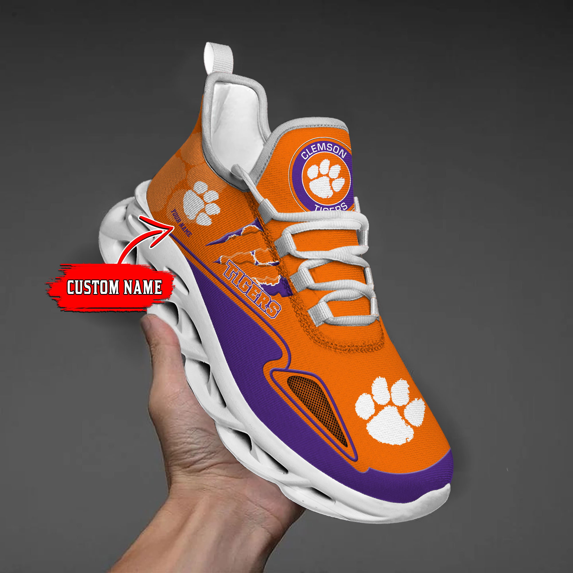 nordmerch clemson tigers max soul shoes sneakers for men and women voxts