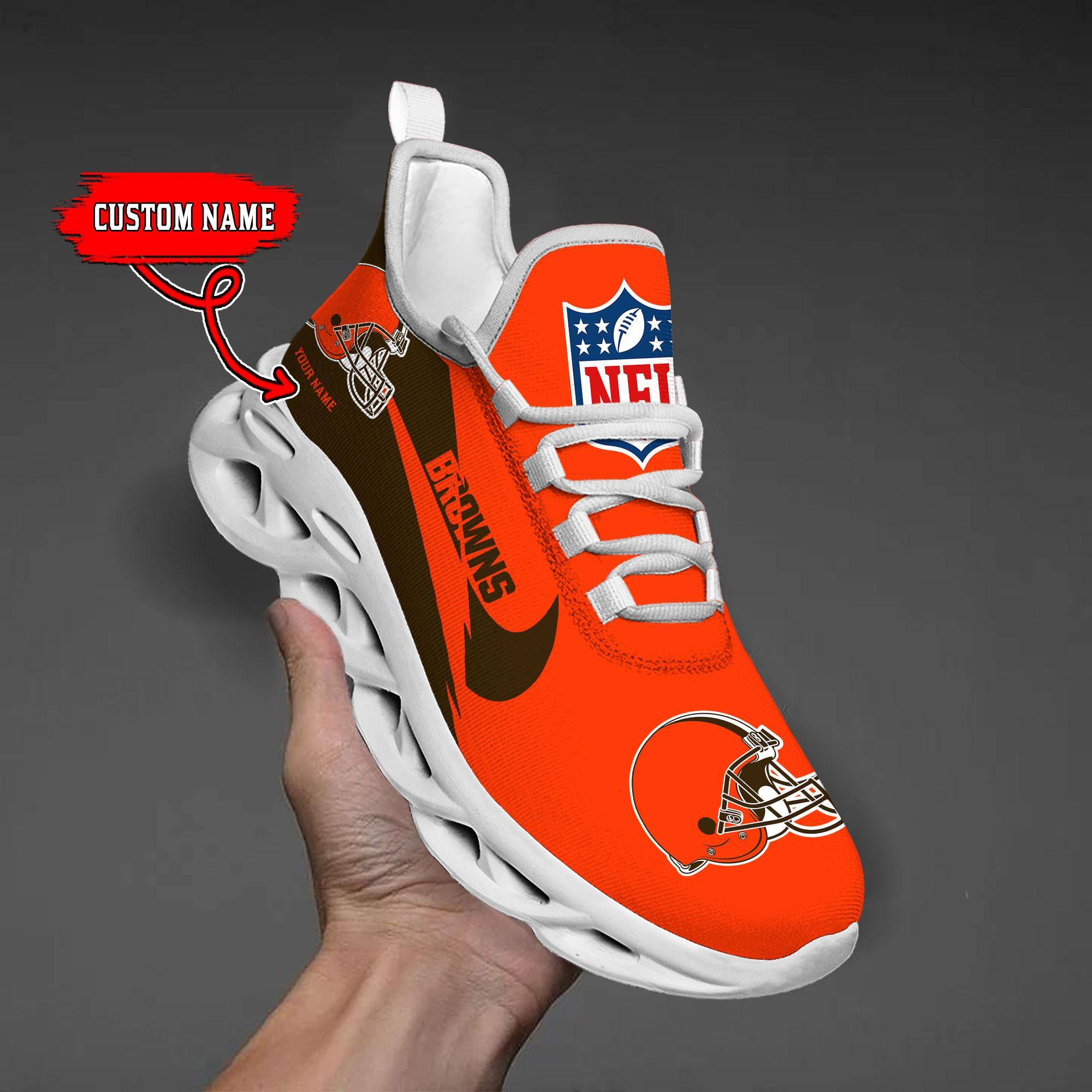 nordmerch cleveland browns max soul shoes sneakers for men and women craub