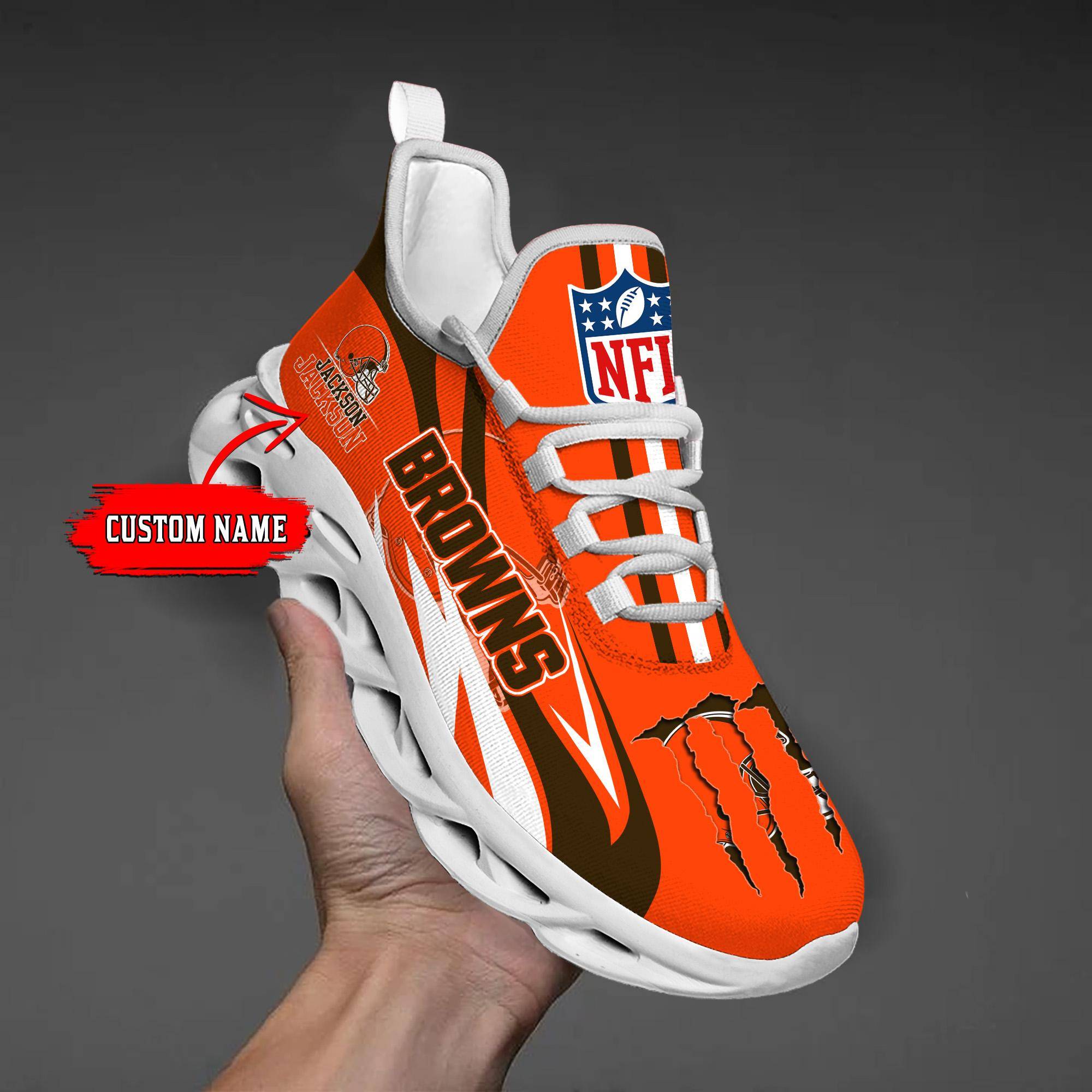 nordmerch cleveland browns max soul shoes sneakers for men and women jeqmp