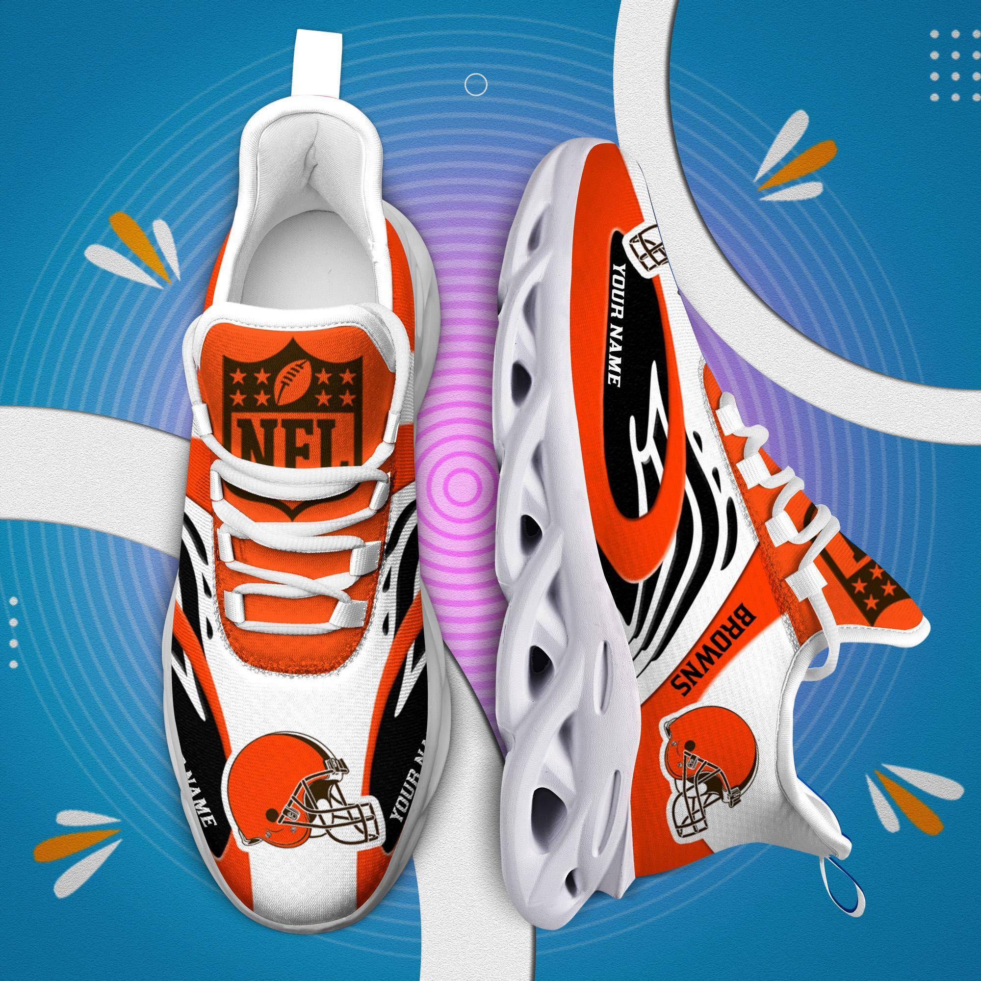 nordmerch cleveland browns max soul shoes sneakers for men and women o7q8z