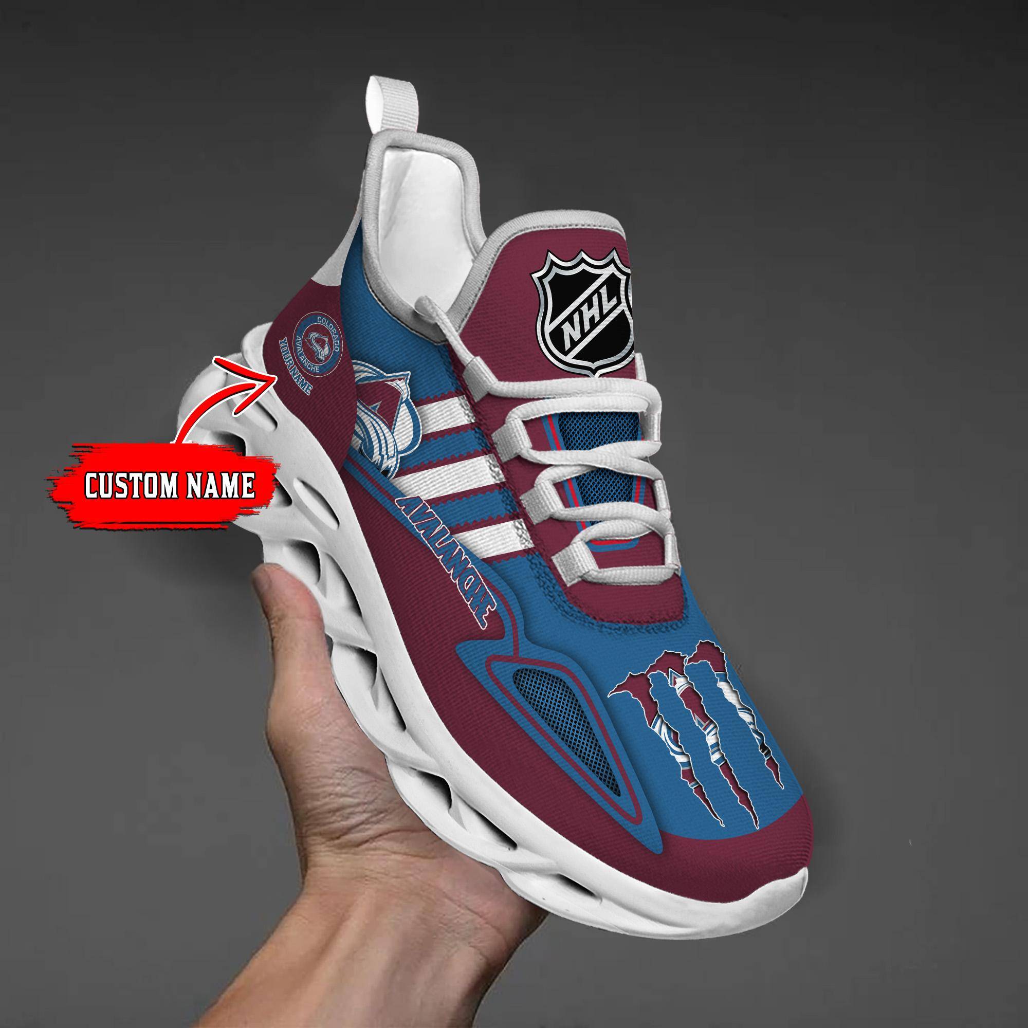 nordmerch colorado avalanche max soul shoes sneakers for men and women ivjvp