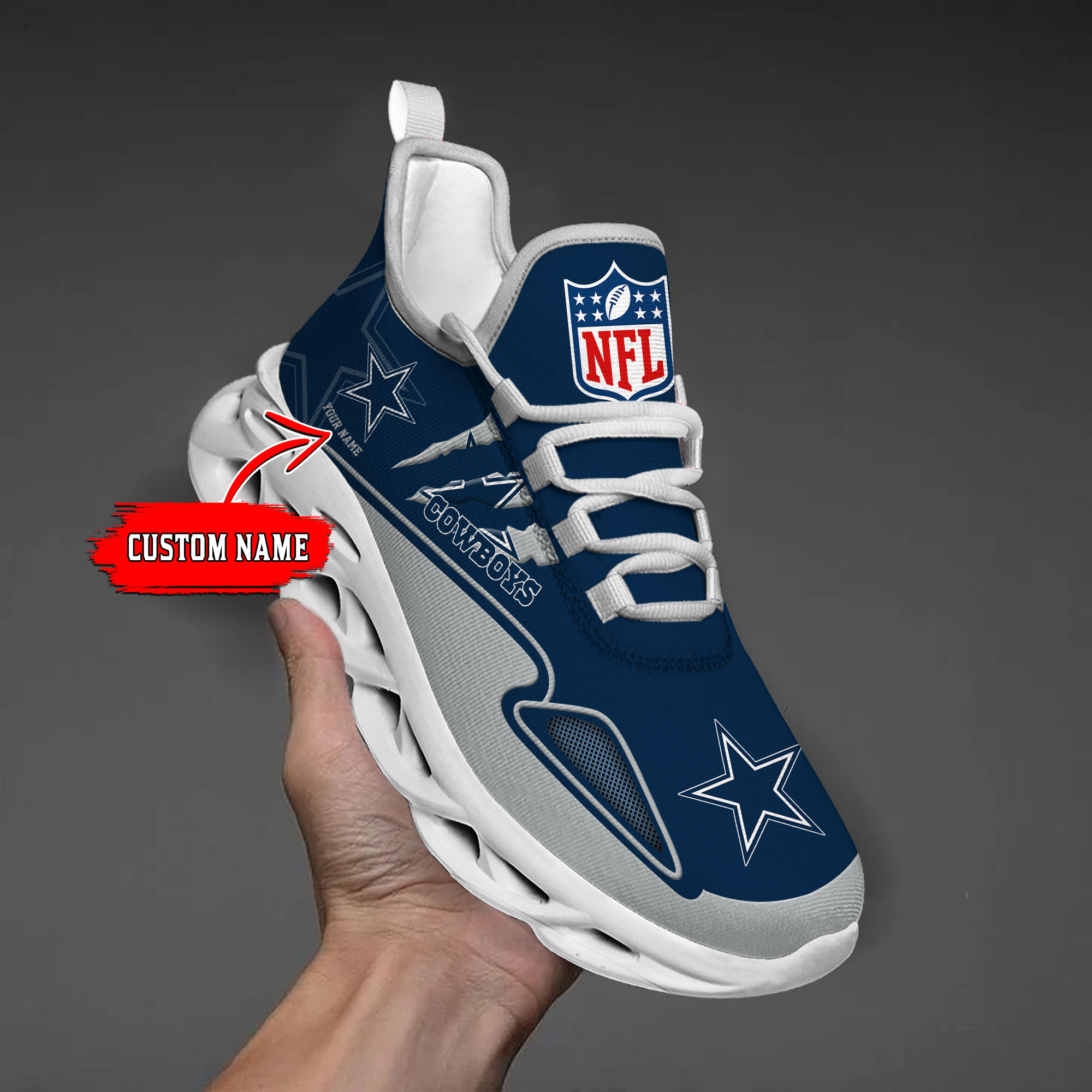 nordmerch dallas cowboys max soul shoes sneakers for men and women 2soli