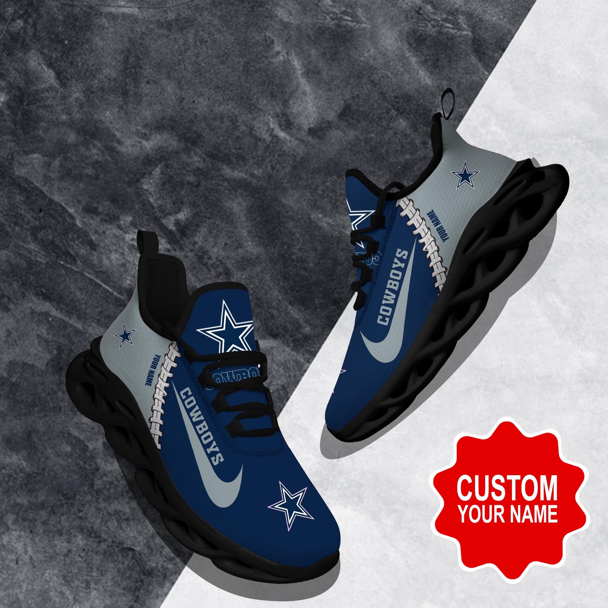 nordmerch dallas cowboys max soul shoes sneakers for men and women friky